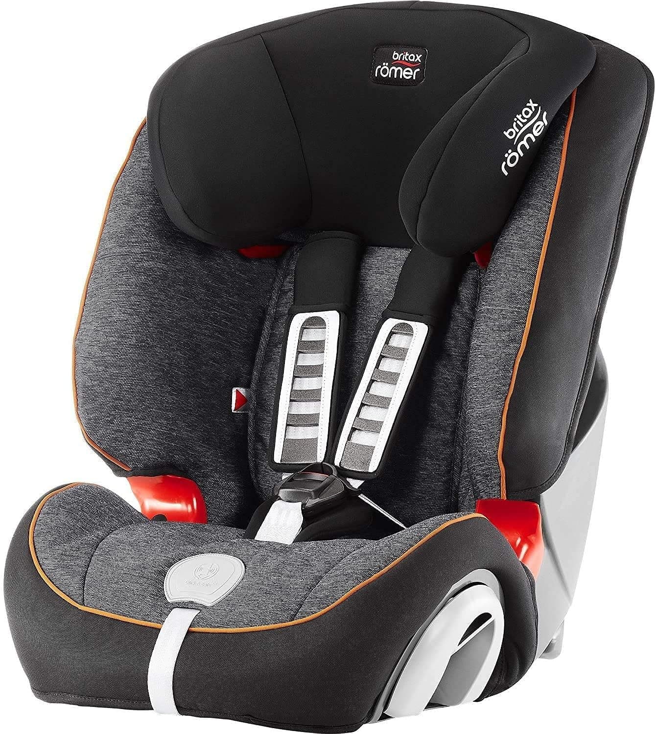 Britax Romer Evolva 123 Baby Car Seat Group 1/2/3 From 9 Months To 12 Years,From 9 To 36 Kg-Black Marble