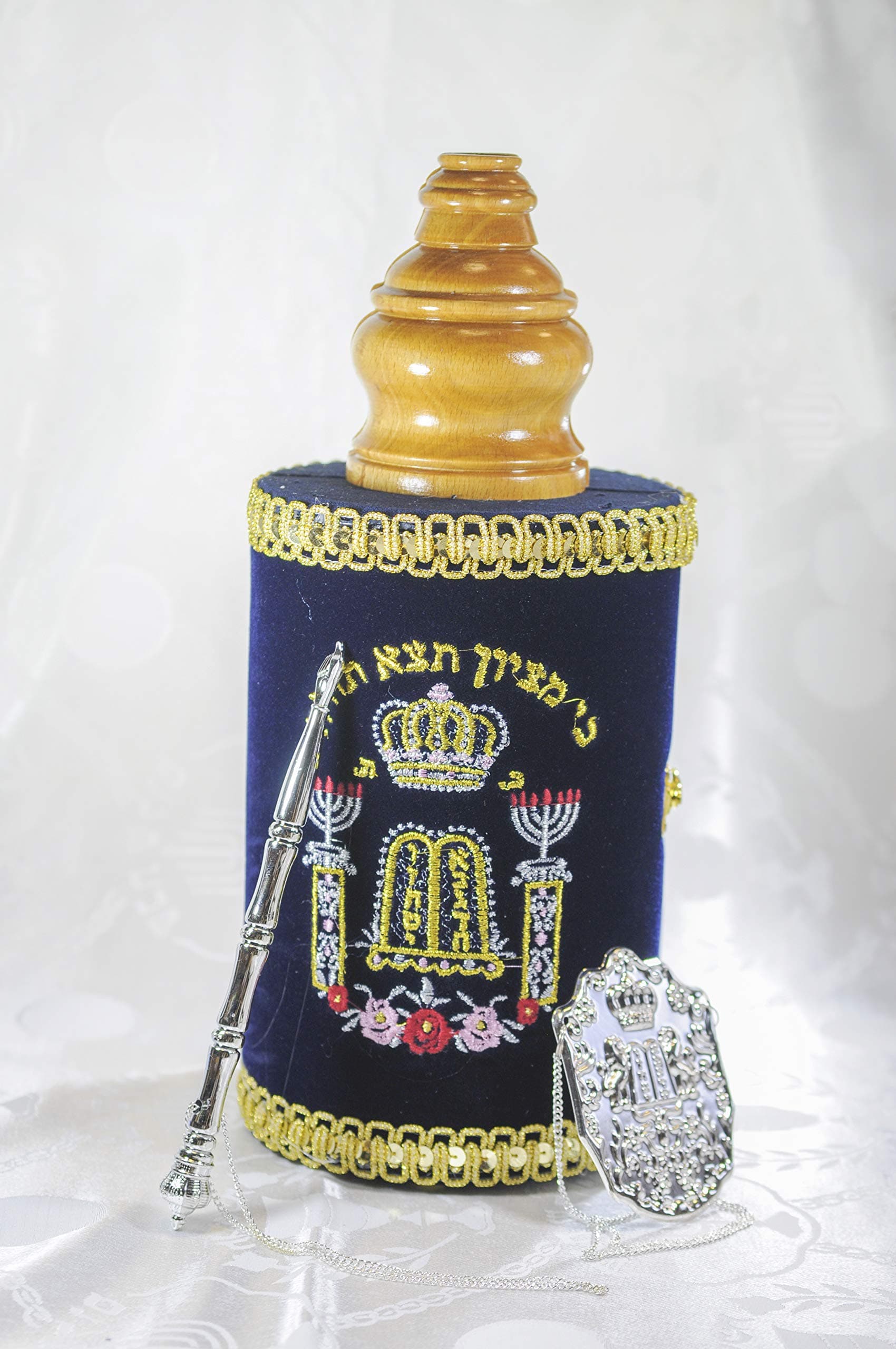 Medium Hebrew Sefer Torah Scroll Book Jewish Israel Holy Bible 32 cm/13 inch