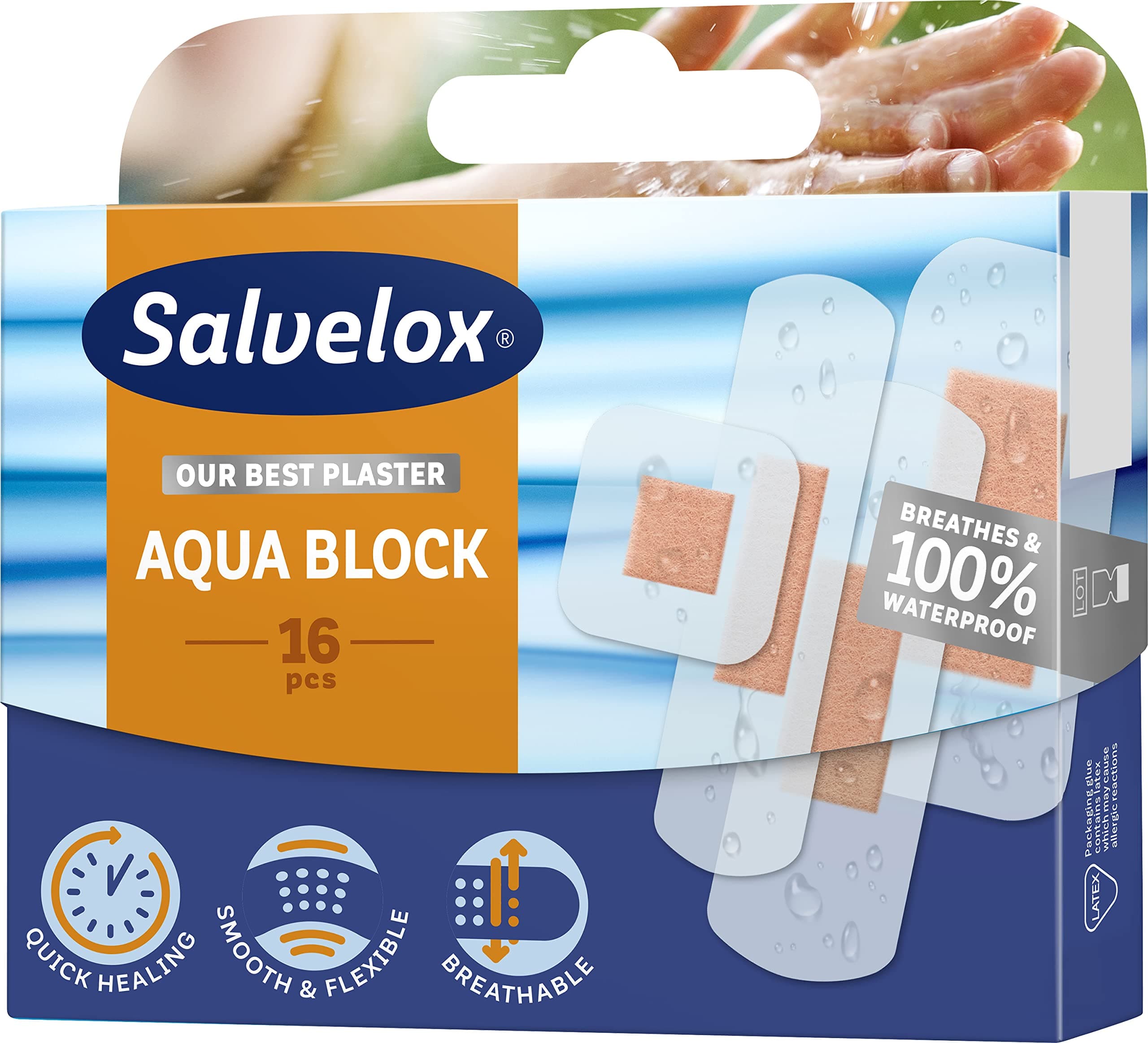 Salvelox Aqua Block 16 Dressings (4 Formats)