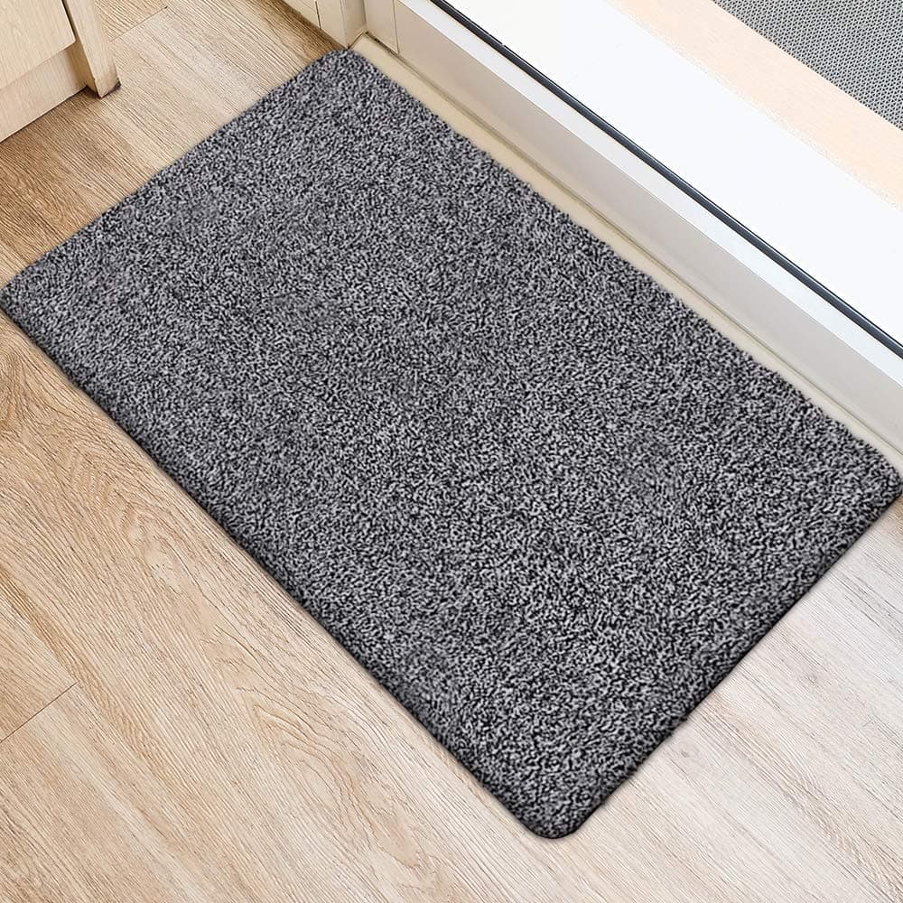 Beau Jardin Indoor Doormat Super Absorbs Mud 28"x18" Latex Backing Non Slip Door Mat for Small Front Door Inside Floor Dirt Trapper Mats Cotton Entrance Rug Shoes Scraper Machine Washable Carpet
