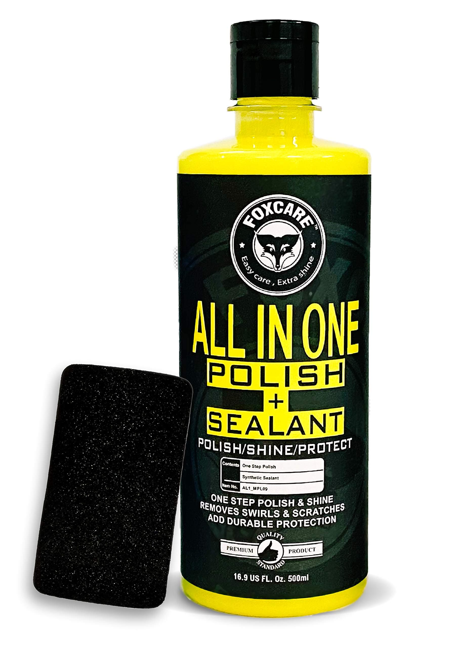 All in One Polish + Sealant, Multipurpose Car & Bike Polish Also Suitable for Dashboard, Restores Faded Plastic & Fibre - 500ml