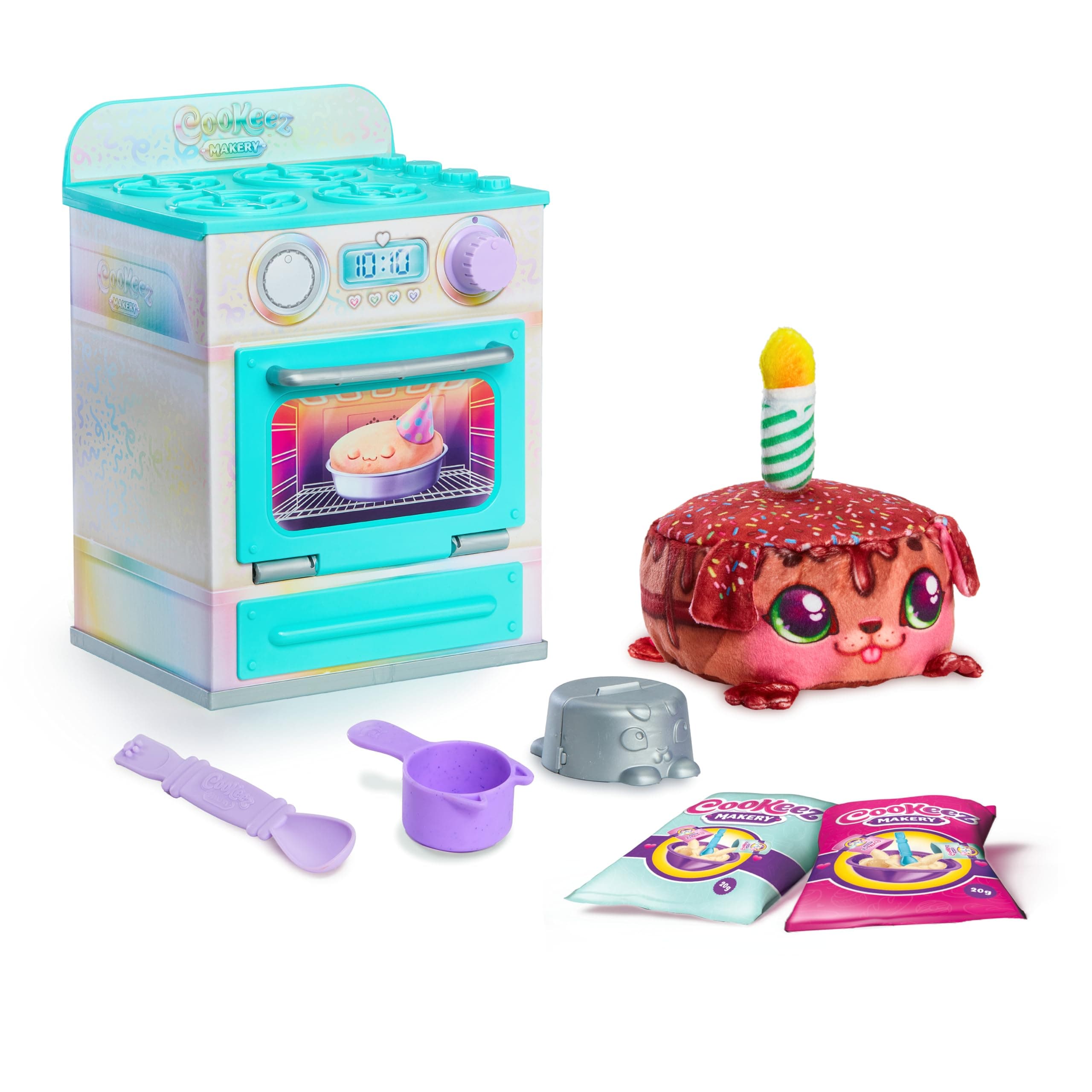 Party Candy Oven, Mix Your Hugs Friend! Warm up The Dough Mix and Create a Warm and Fragrant Interactive Birthday Cake, What Treat Will it be?