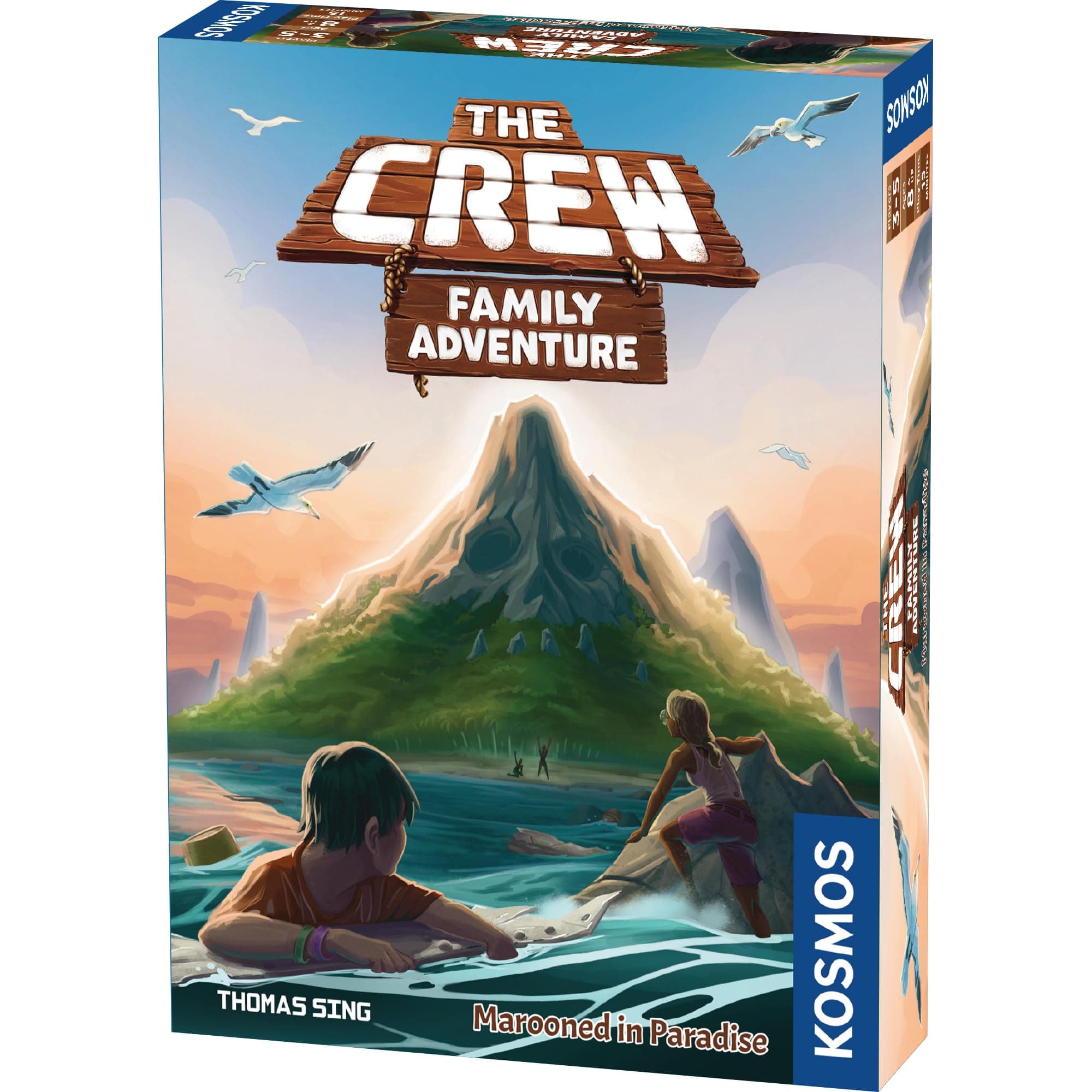 The Crew: Family Adventure - Marooned in Paradise: The Crew - Family Adventure | Thames & Kosmos | Cooperative Card Game | Family Game Night | Ages 8 & UP | 2-5 Players | 15 Minute Playtime