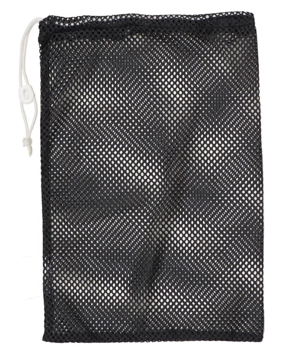 Mesh Sports Equipment Bag - Multipurpose Nylon Drawstring Sack with Lock and ID Tag for Balls, Beach, Laundry