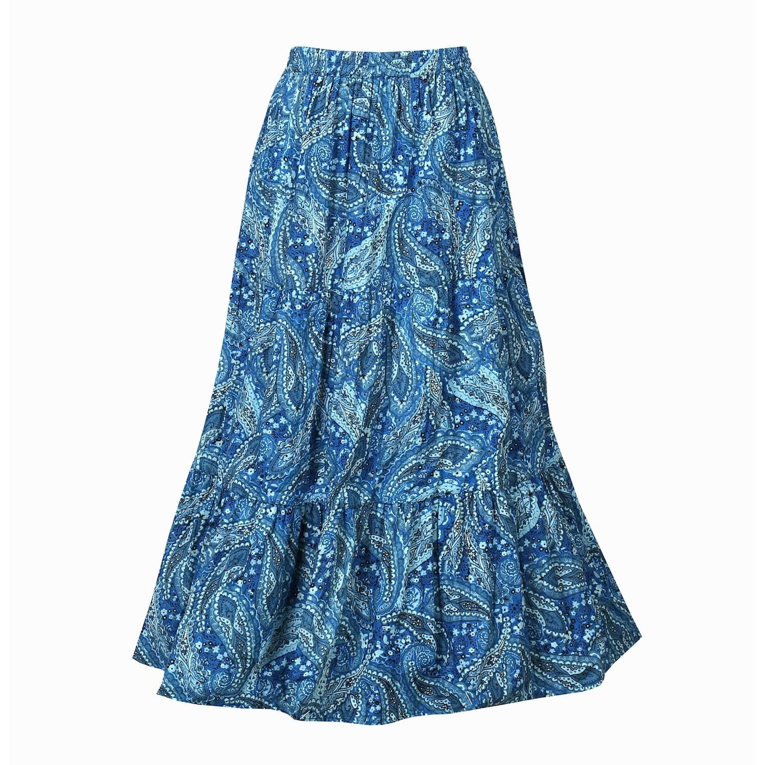 CATALOG CLASSICS Womens Reversible Boho Maxi Skirt - Paisely Long Skirt 36" L