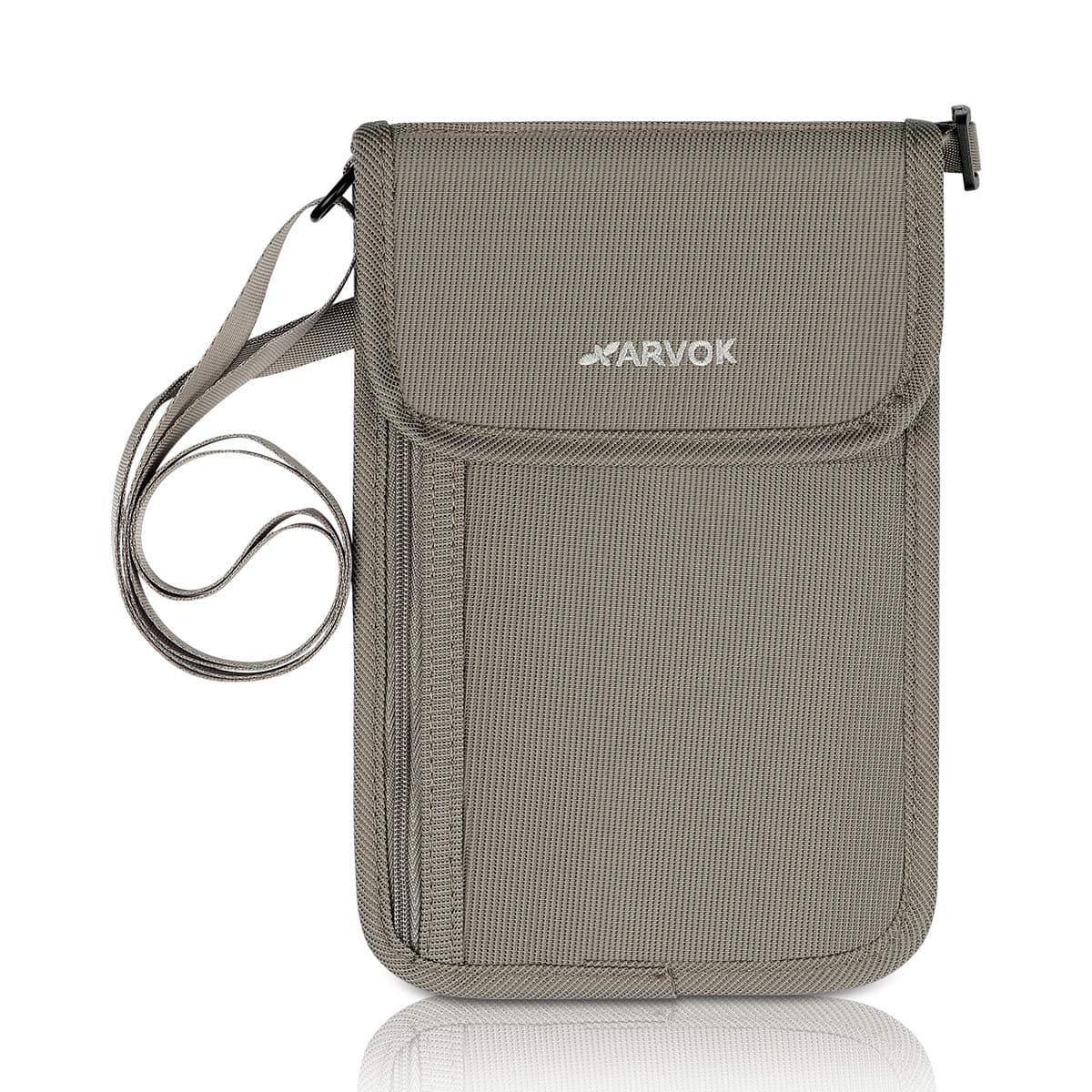 Premium Neck Stash Wallet RFID Blocking Travel Passport Holder Pouch for Men & Women