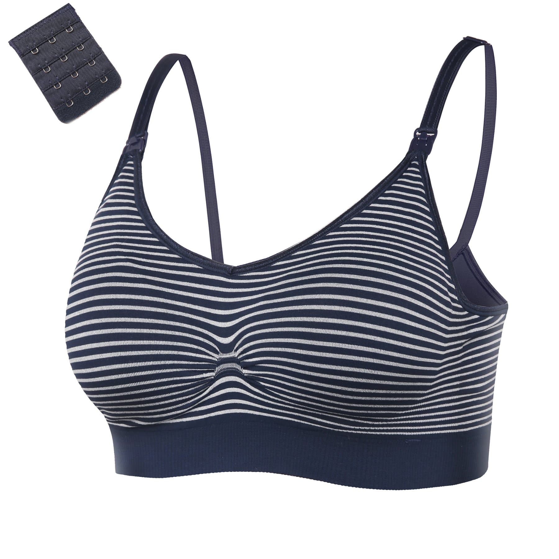 BAOMOSI 3PACK Womens Seamless Nursing Bra Bralette with Free Bra Extenders