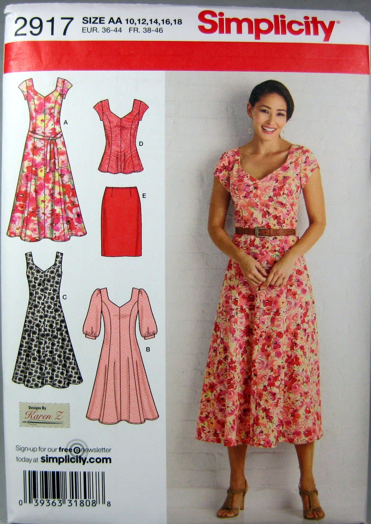 2917 Dress and Tunic Sewing Pattern for Women by Karen Z,Sizes 10-18