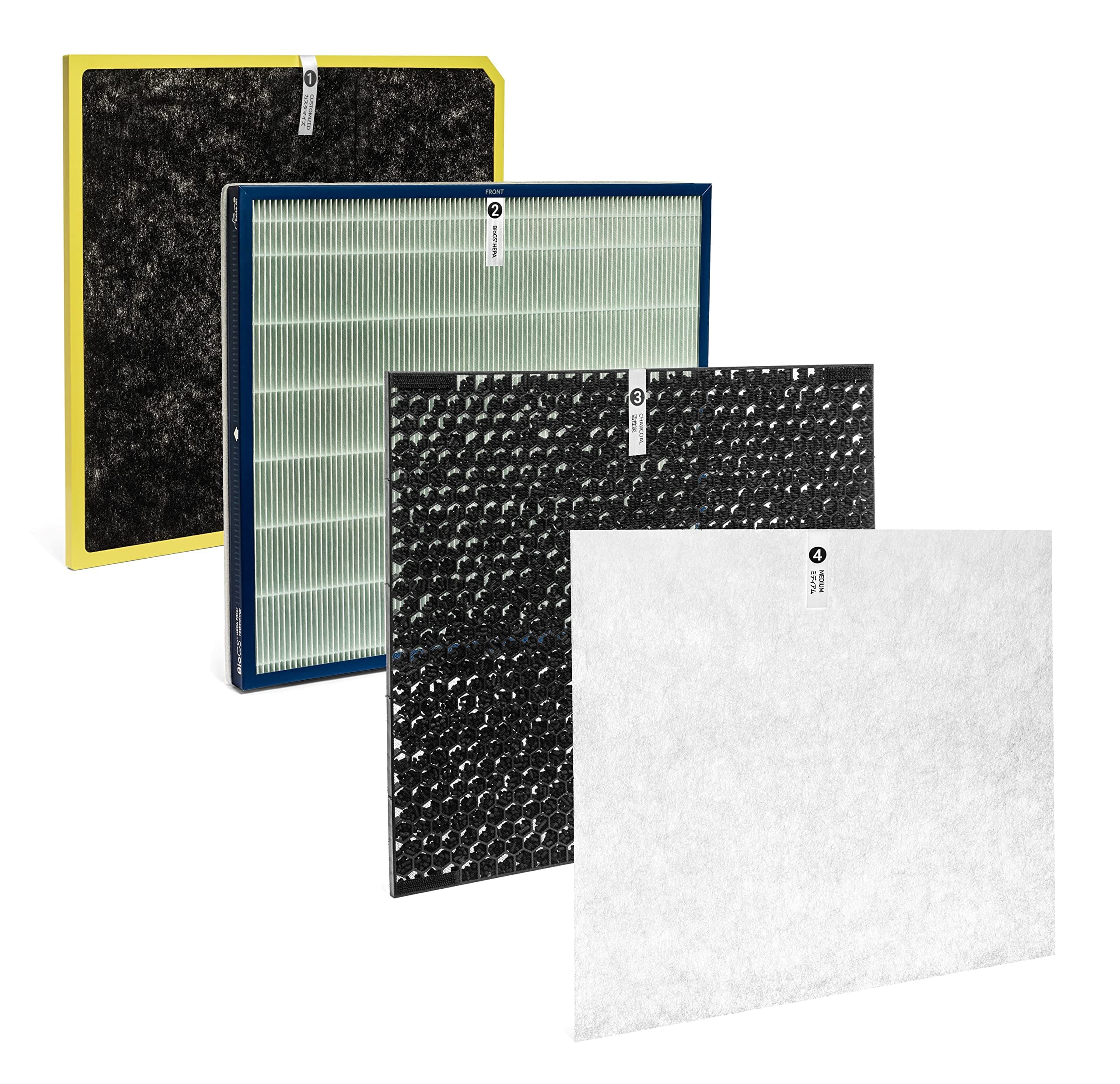 Rabbit Air, A3 Air Purifier Filter Replacement for Model SPA-1000N Filter Kit, Includes Activated Carbon and HEPA Filter Replacement for Home Air Purifier - (Odor Remover Customized)