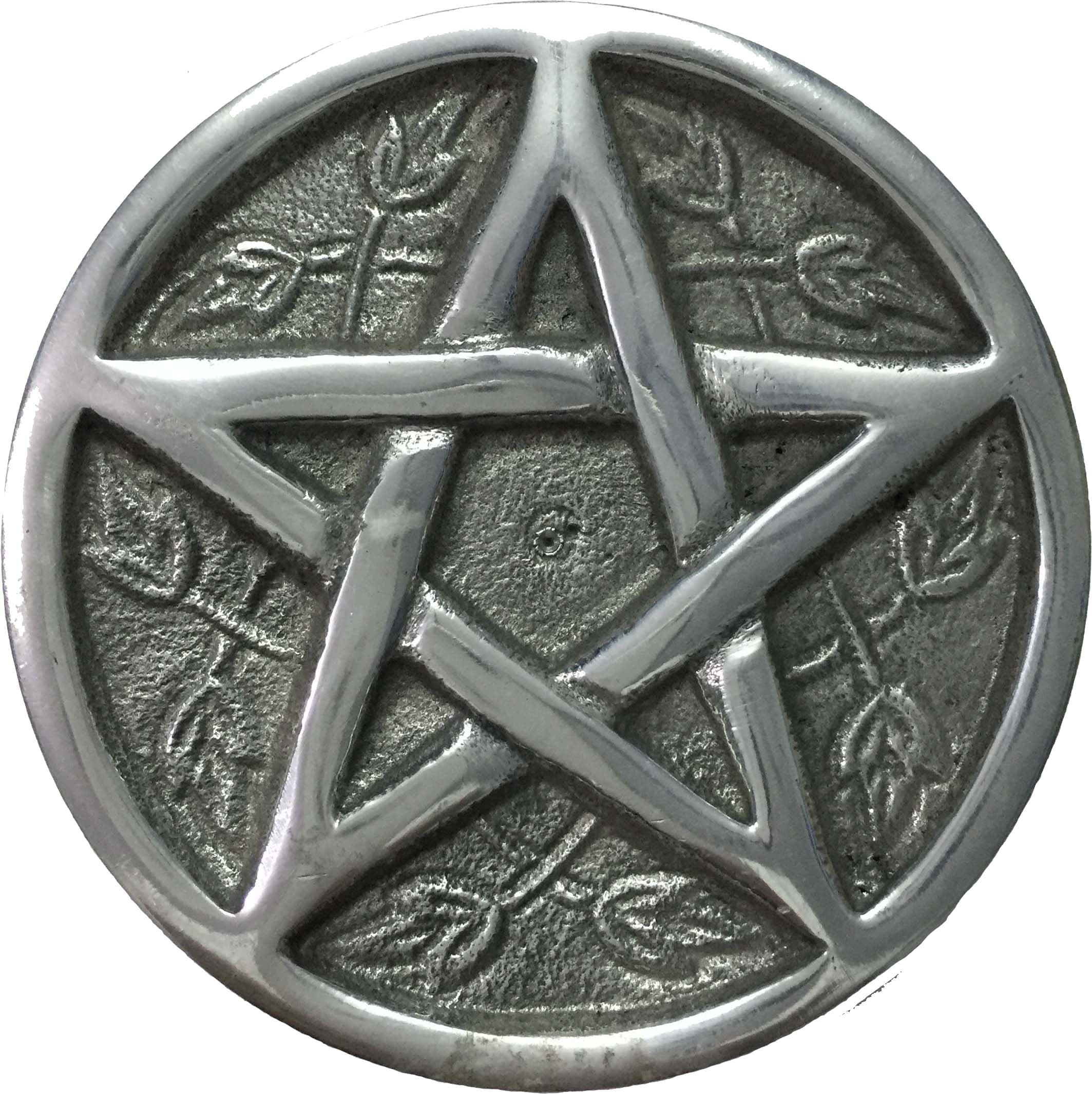 vrinda Aluminum Altar Plate 3.5" Pentacle