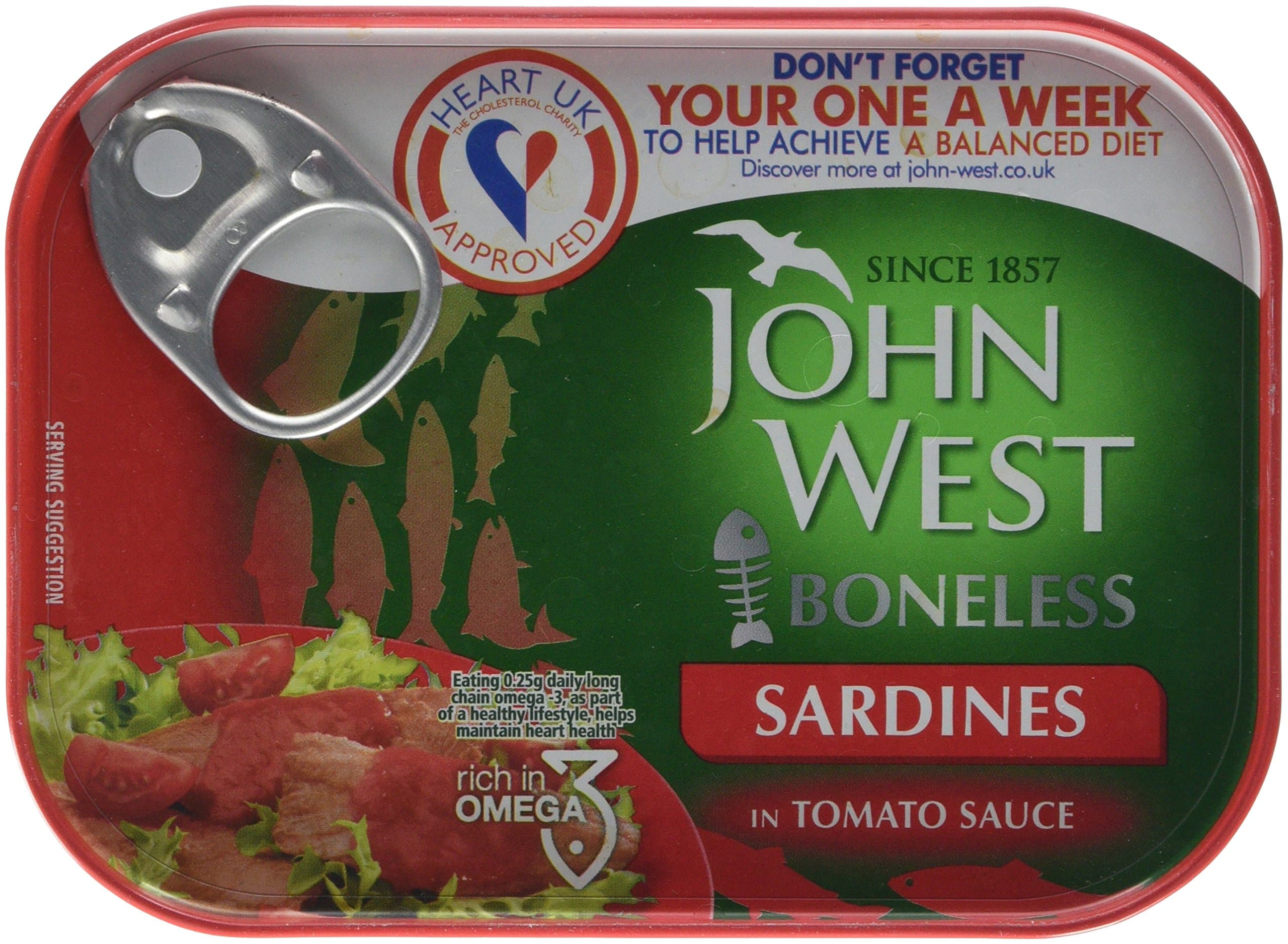 Boneless Sardines in Tomato Sauce, 95 g, Pack of 12