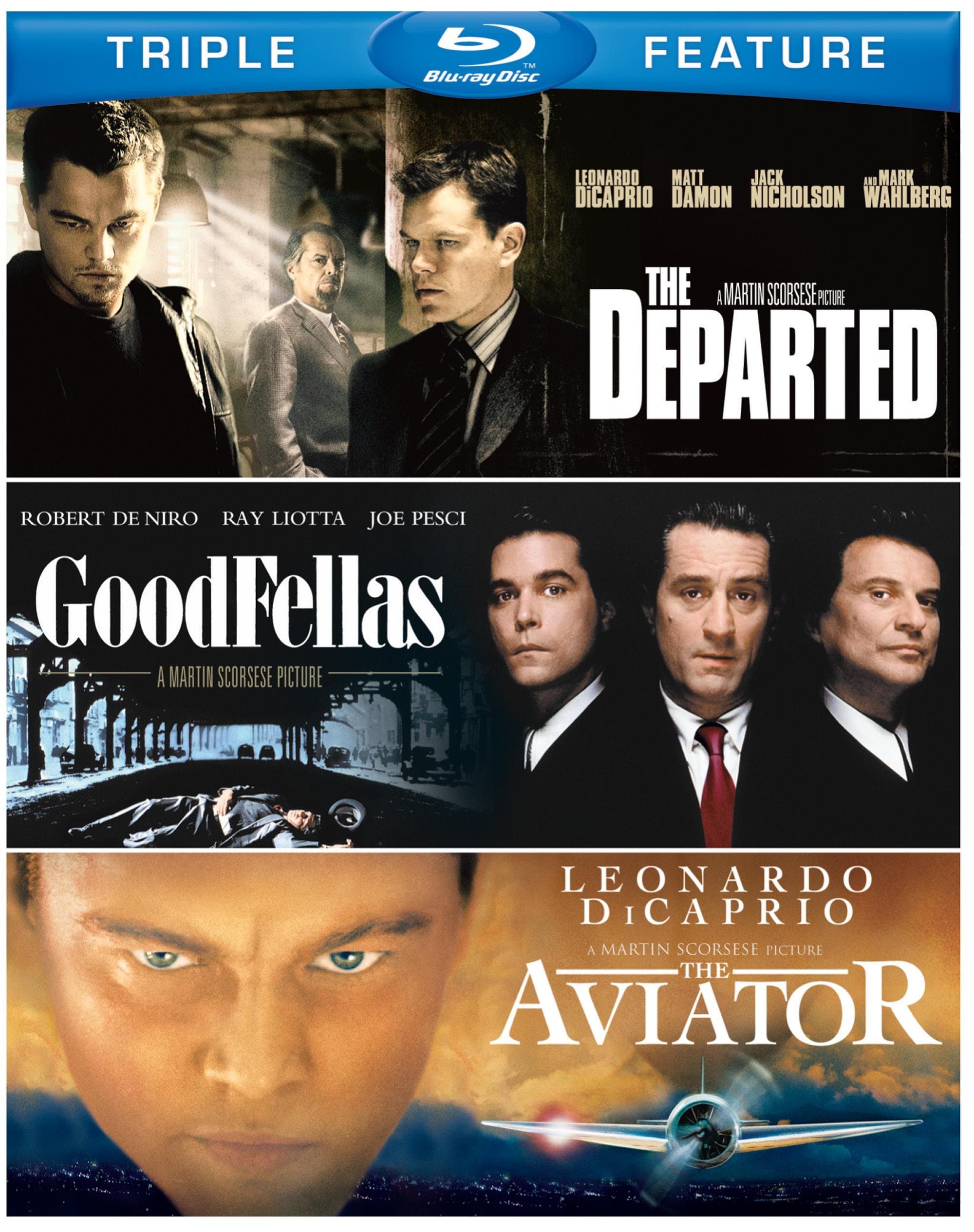The Departed / Goodfellas / The Aviator