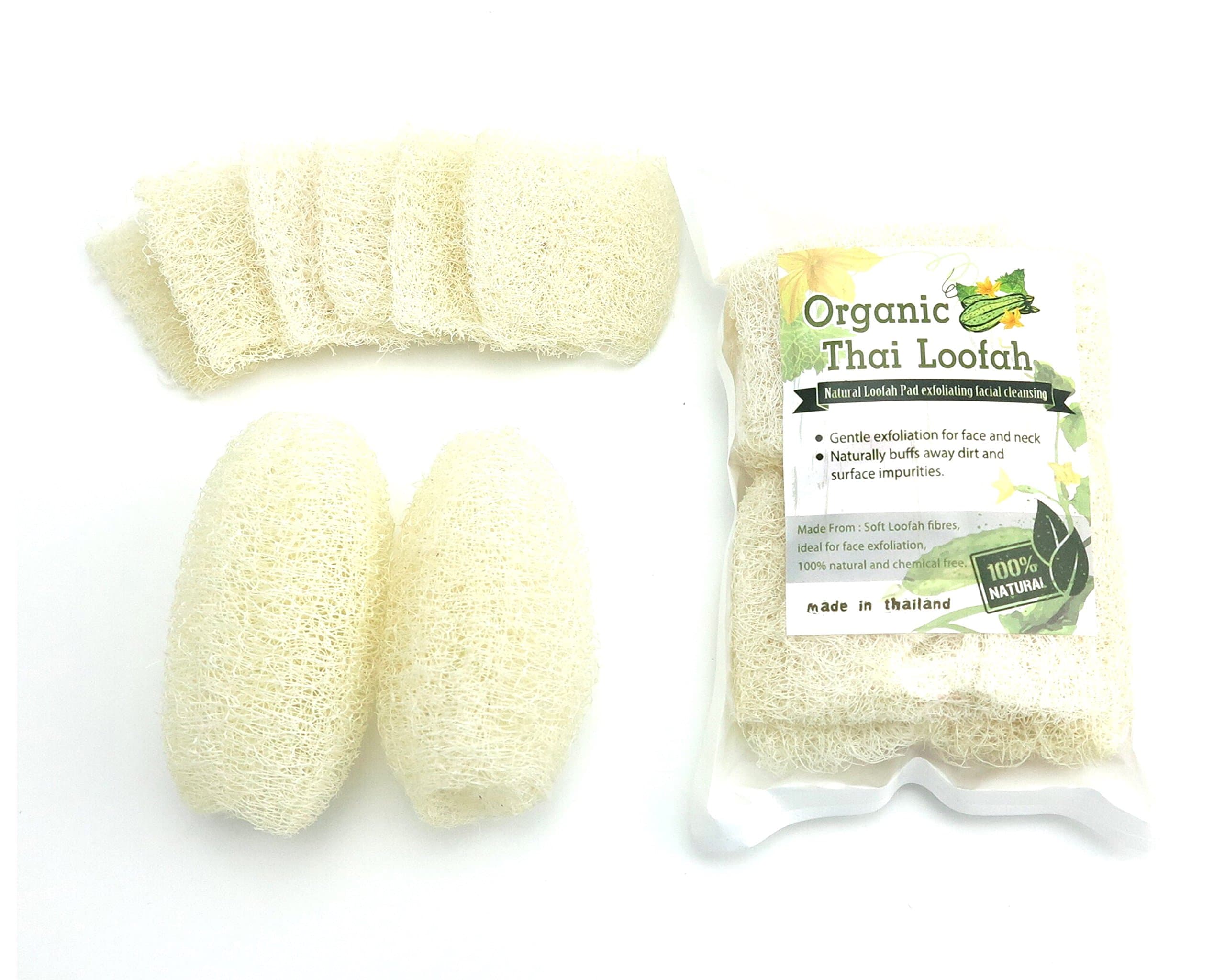 Soft Loofah Natural Facial Scrubber and cleansing Face scrub Exfoliating Facial Buff Deep clean Face wash remove blackhead (20 Pads)