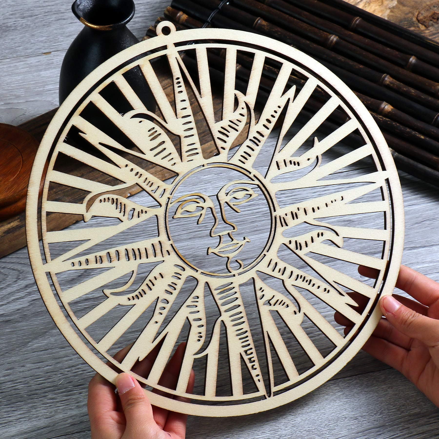 Simurg Sun God Wall Art Decor Wall Hanging Home Decorations