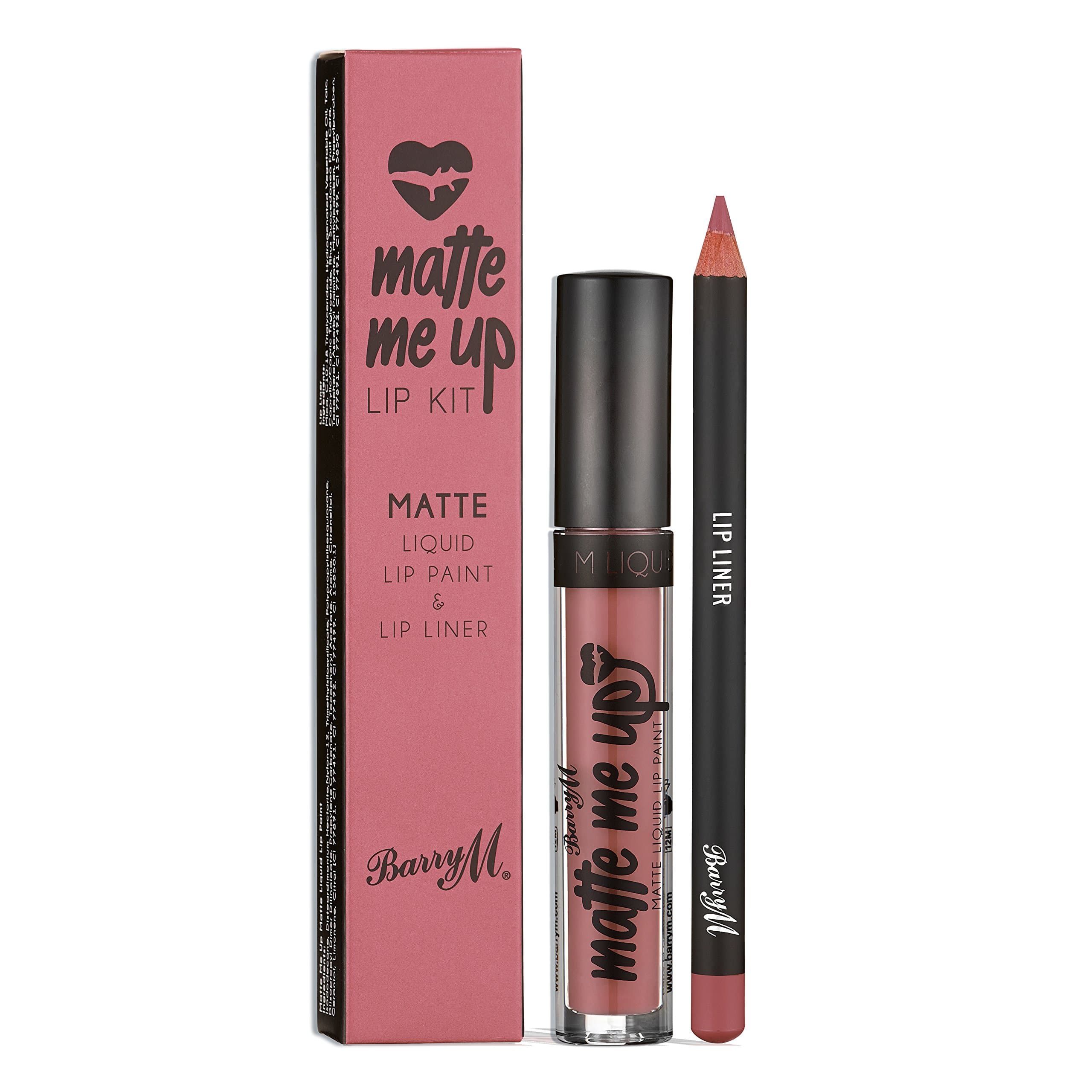 Barry M Cosmetics Matte Me Up Liquid Lip Kit, Ride or Die