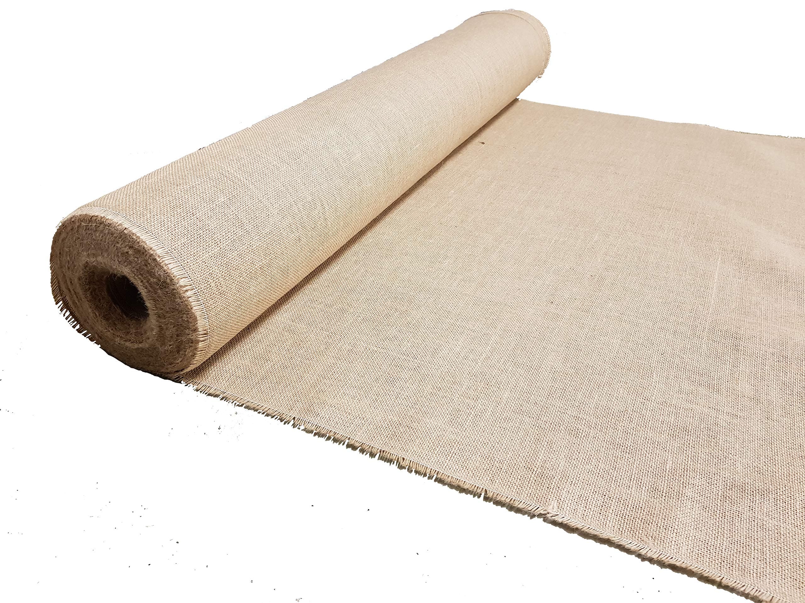 Luxury FINE Woven Hessian Jute 100cm Wide 10oz 320gsm ~ Burlap Natural Craft Upholstery Sack Cloth (4 Metres)