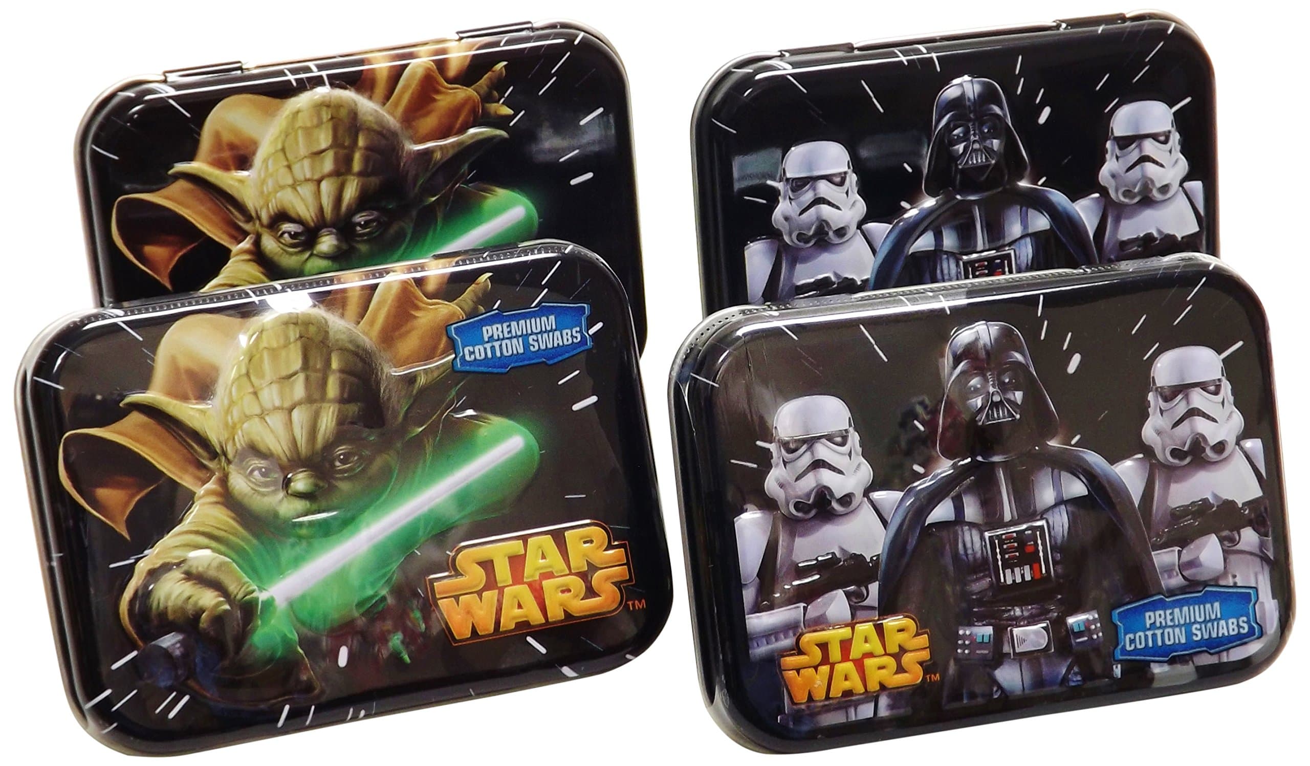 Cotton Buds Classics Cotton Swab Tins, Star Wars, 4 Count