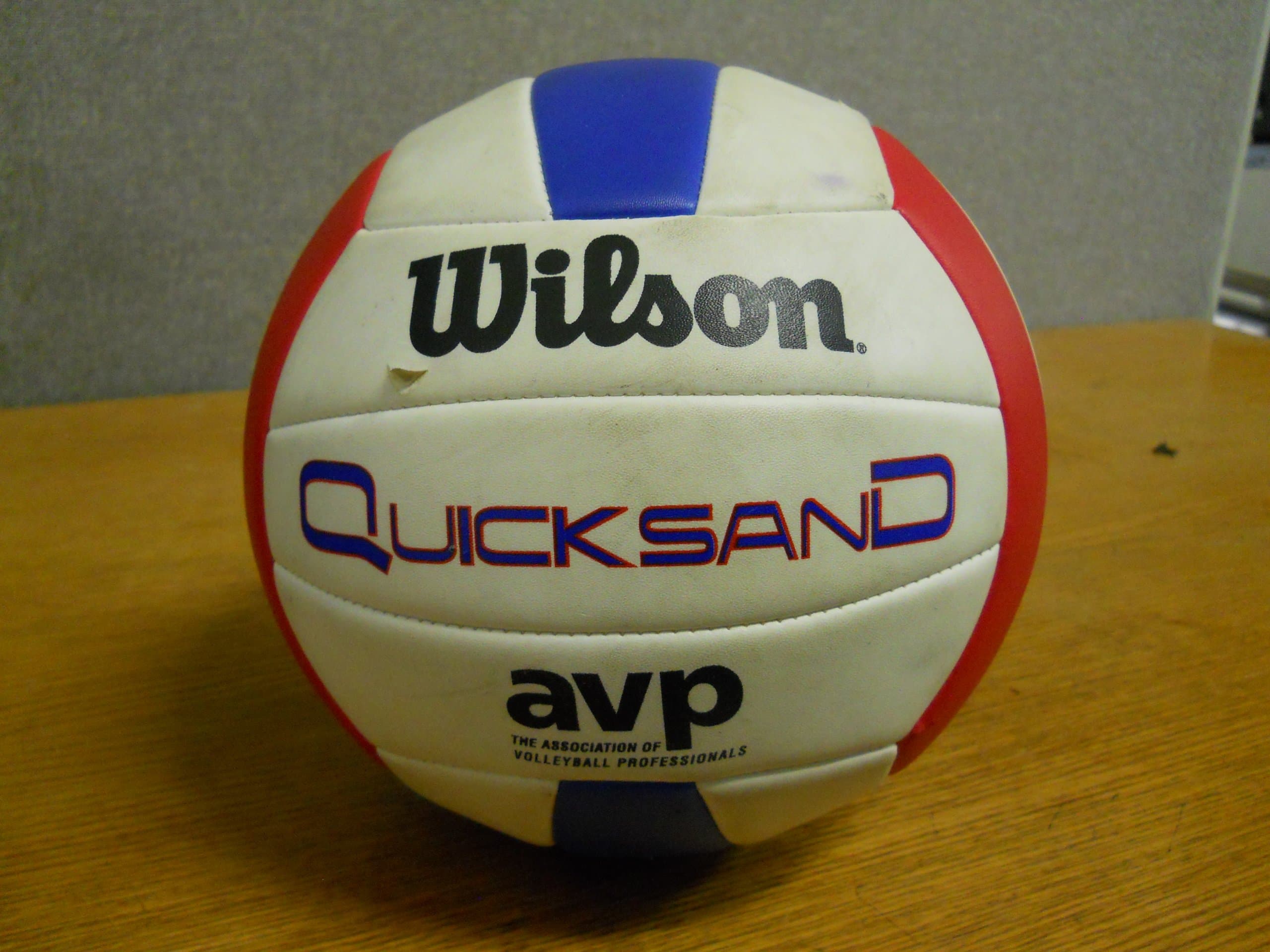 Wilson Quicksand 2 Volleyball - Official Size - 5, White/Orange/Blue