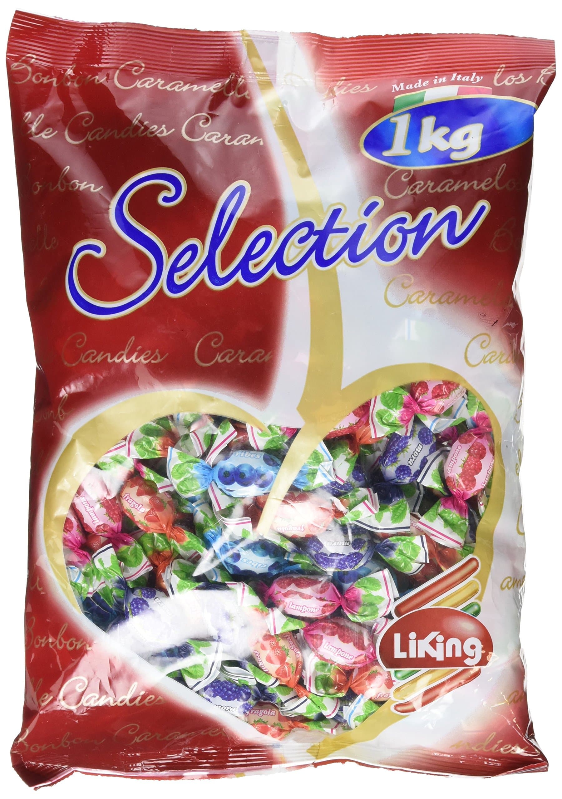 Liking Italian Sweets Wild Berry Fruits Hard Candies 1 kg