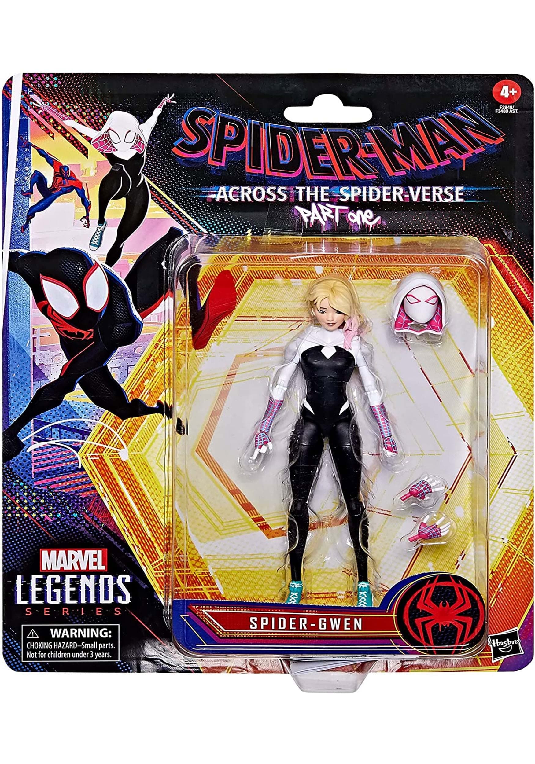 Marvel Legends Series Spider-Man Across The Spider-Verse Spider-Gwen 6-Inch Action Figure Toy, 4 Accessories