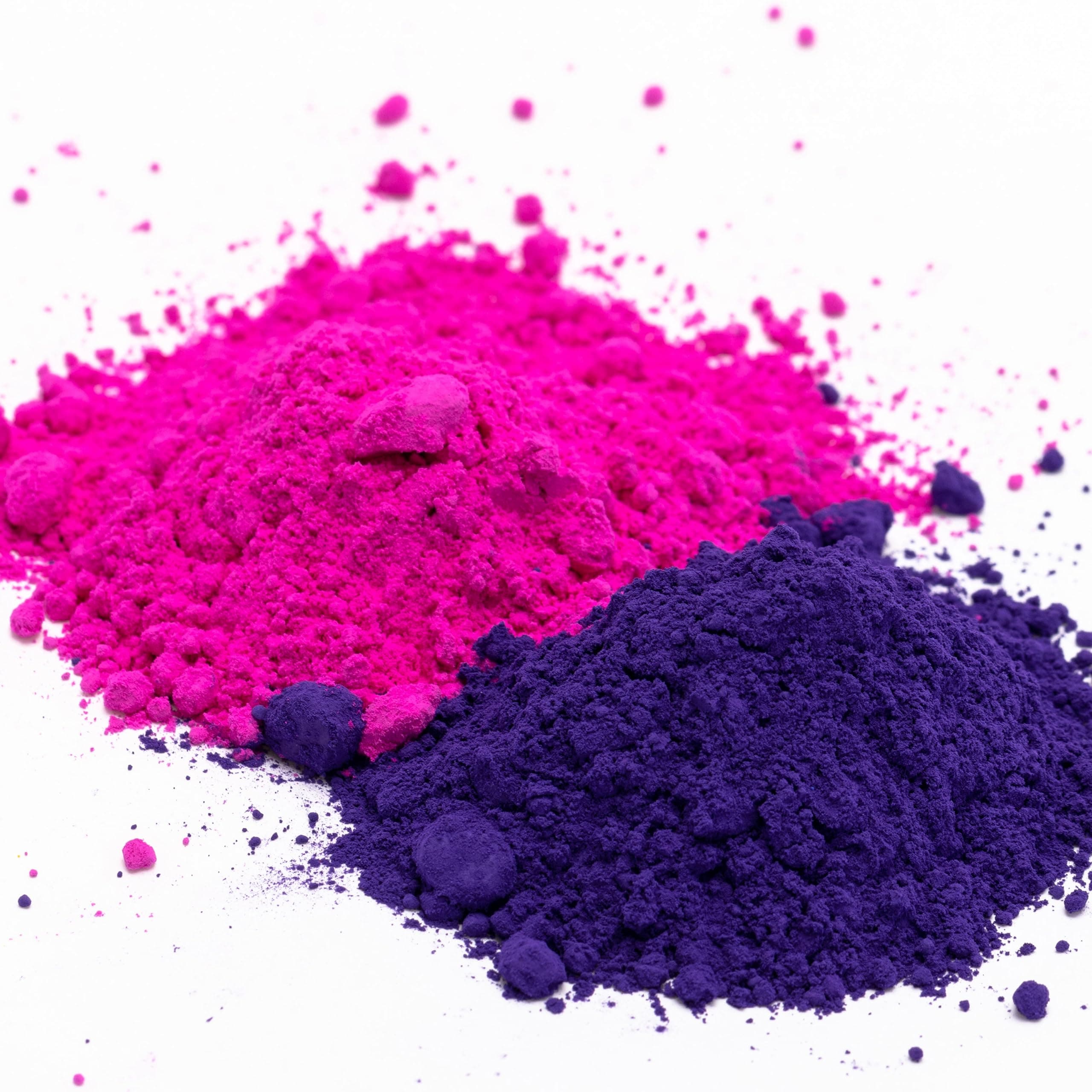 Purple, Rose Red Iron Oxide Powder, Concrete Dye Powdered for Concrete, Cement, Mortar, Grout, Plaster, Colorant, 2 Colors Iron Oxide Pigment Powder - 4 Ounces