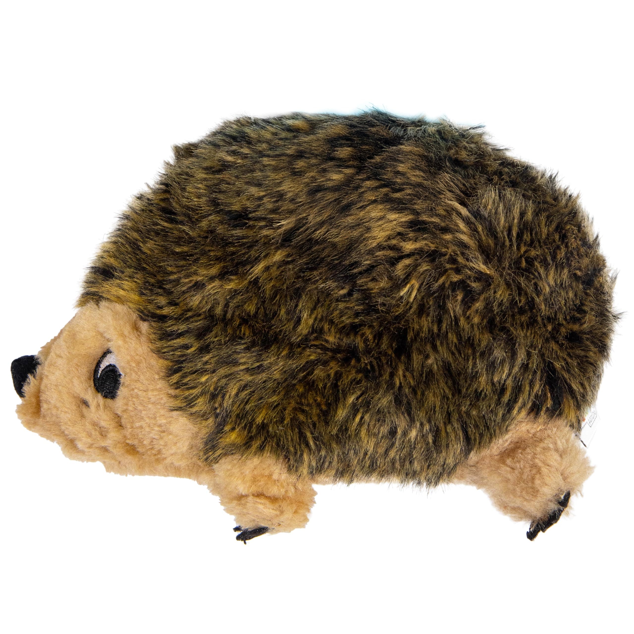Outward Hound Hedgehogz Stuffed Dog Toy – Soft Plush Hedgehog, Grunts & Squeaks, Medium, 9" x 5" x 6.5"