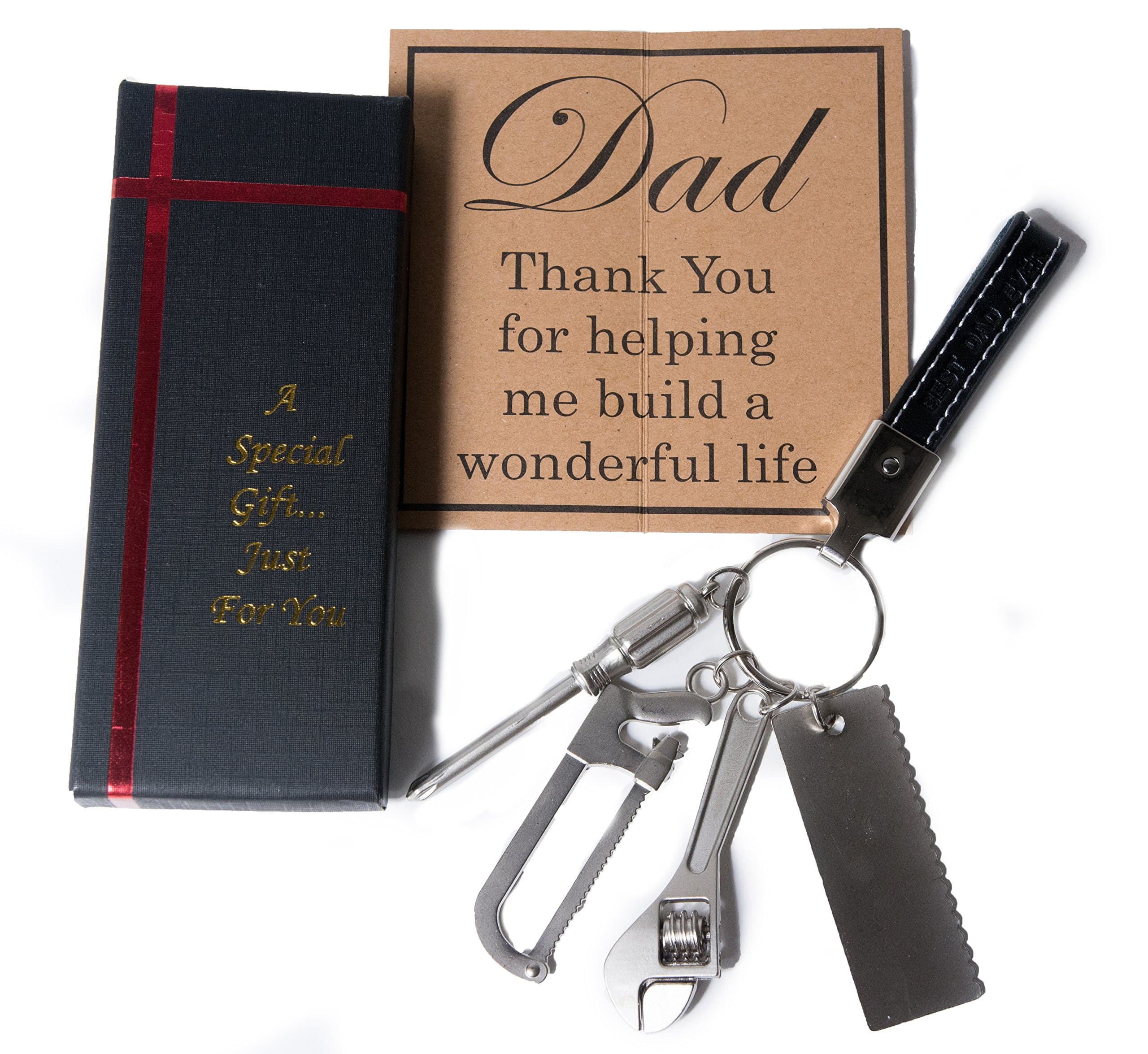 Christmas Gifts for Dad from Daughter - Dad Gifts - Dad Keychain - Gifts for Dad - Best Dad Gifts - Fathers Day Gifts - Keychain for Dad from Daughter and Son (Tools)