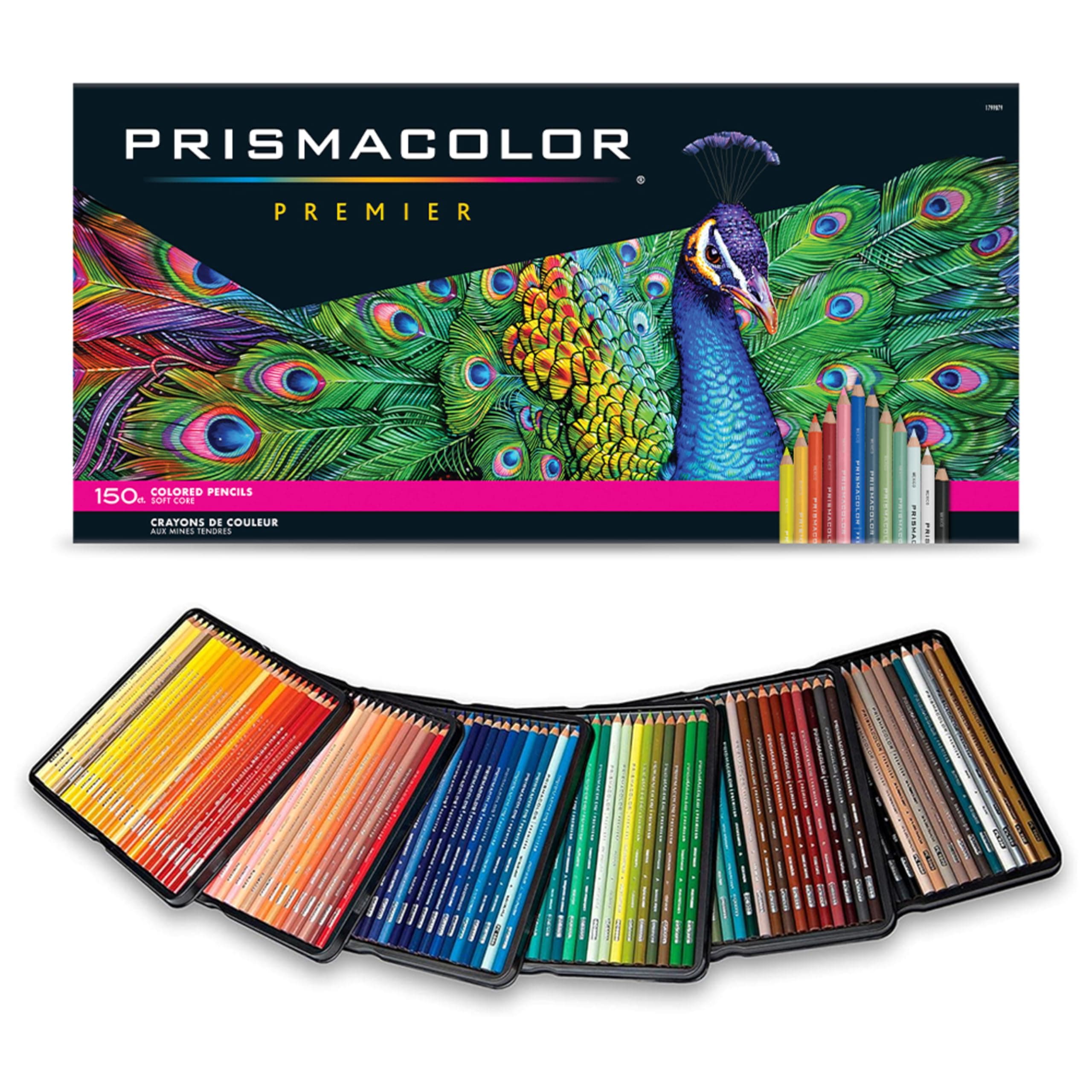 Premier Colored Pencils, Art Supplies for Drawing, Sketching, Adult Coloring Soft Core Color Pencils, 150 Pack