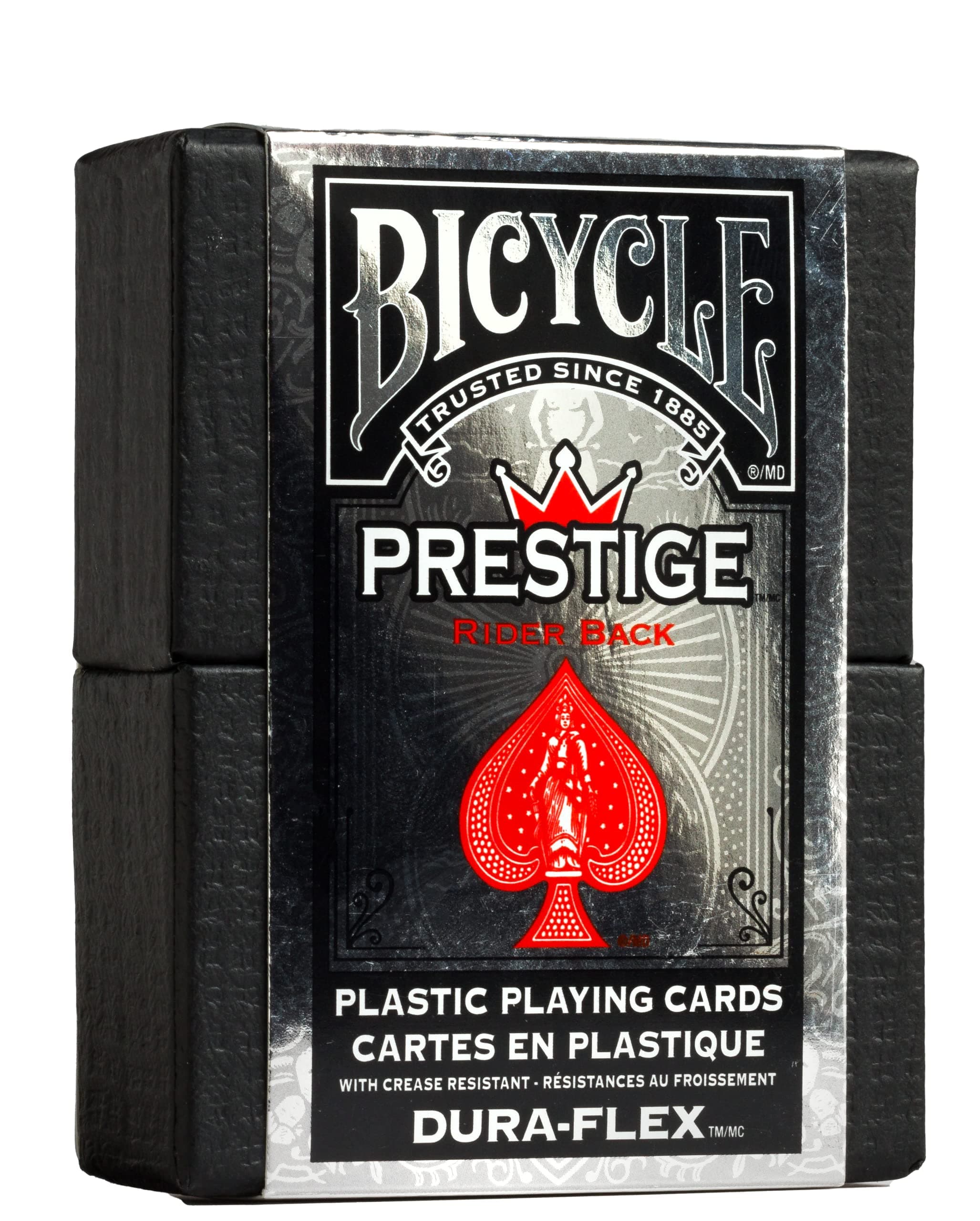 Prestige Waterproof Plastic Playing Cards, Red & Blue (Colors May Vary)
