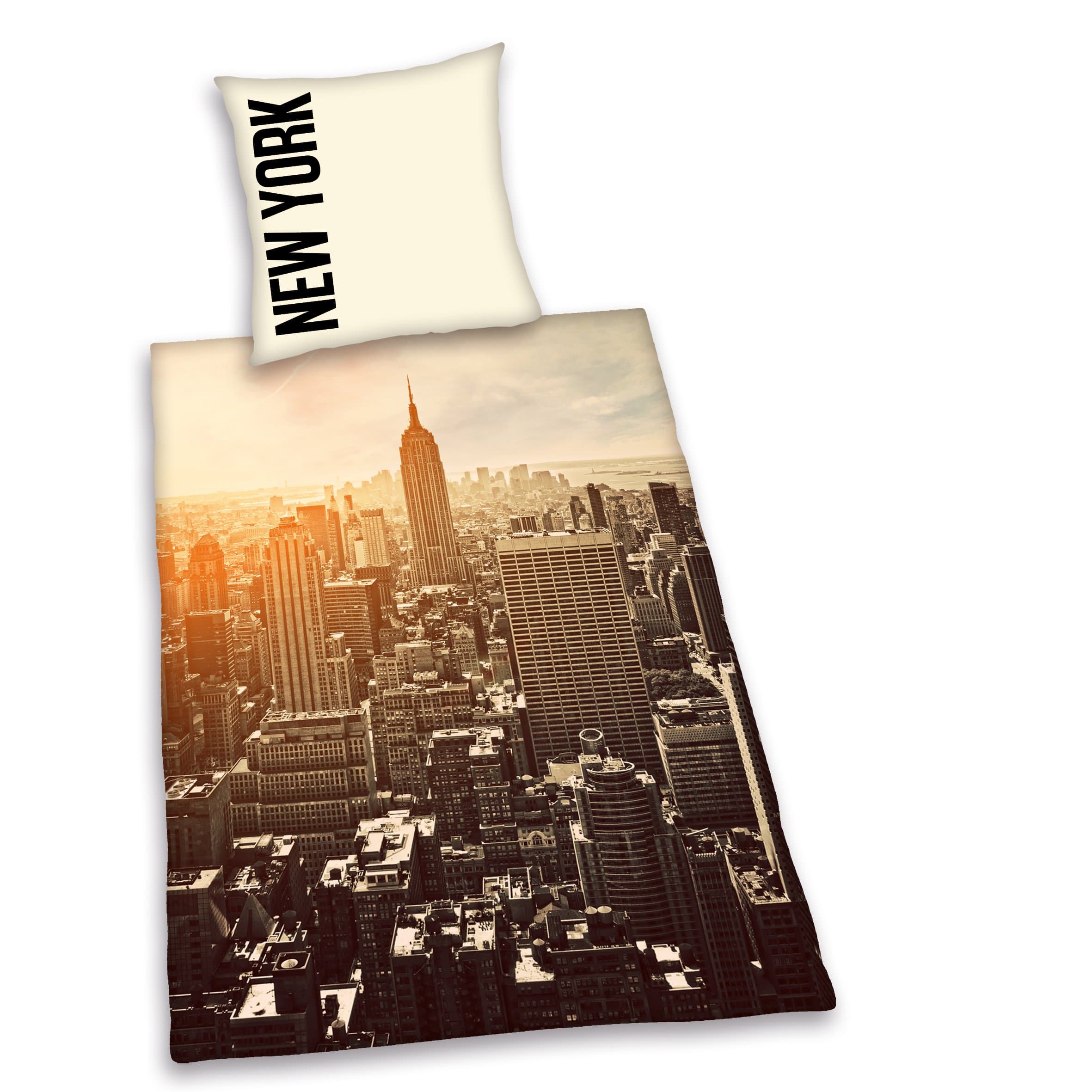 Herding Young Collection Bed Linen, Polyester, Beige, 135 cm x 200 cm