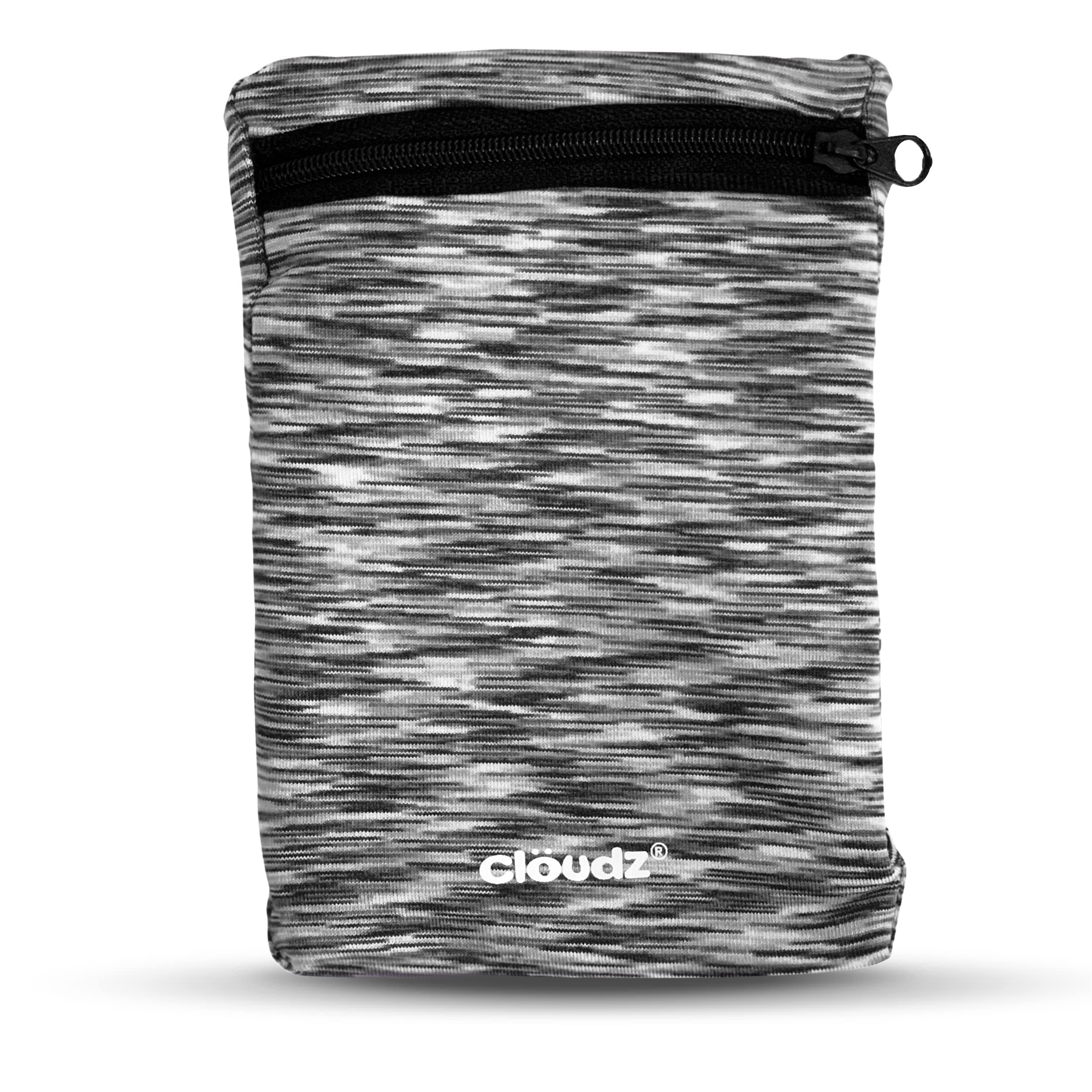 CloudzCloudz (2 Pocket RFID Wrist Wallet - Black & White