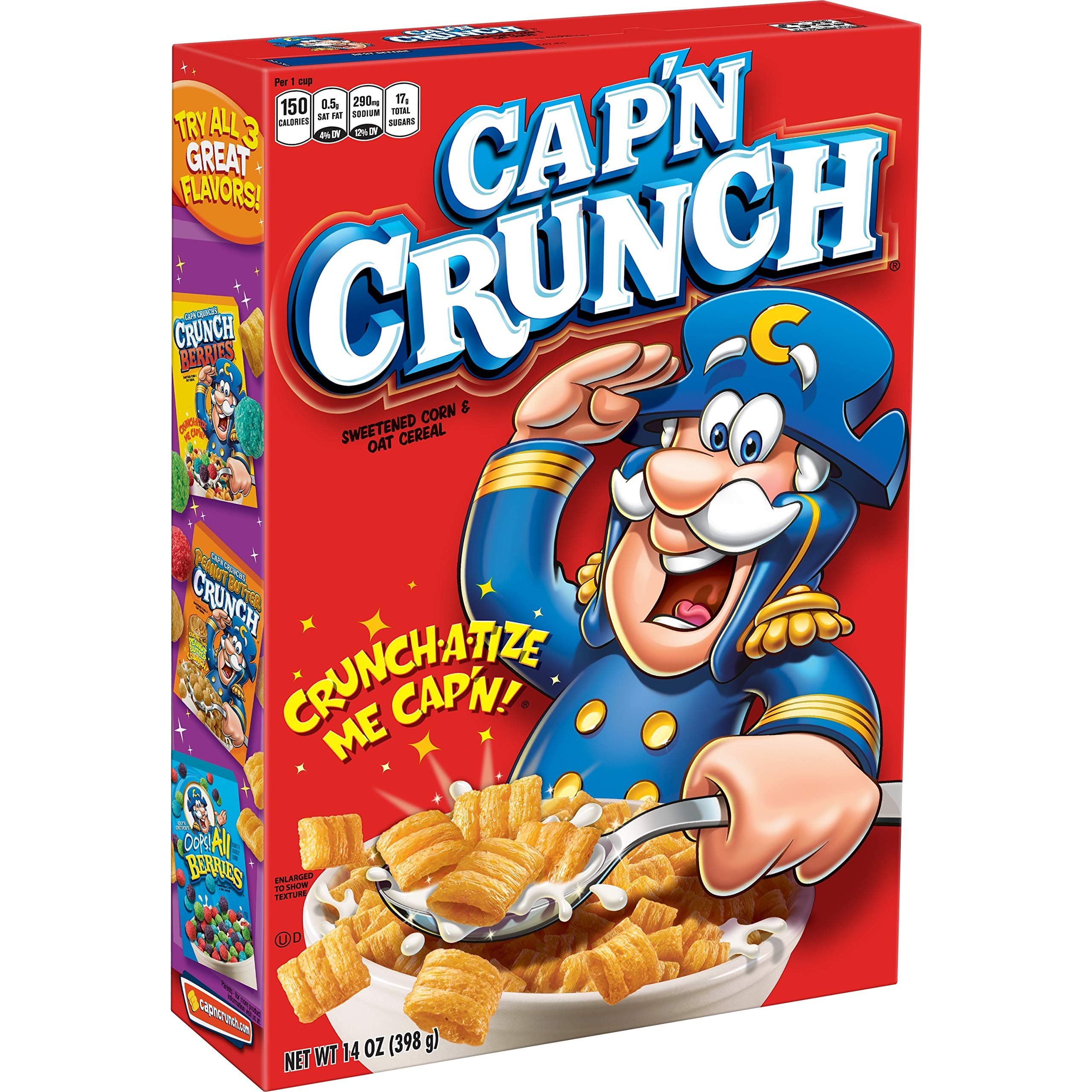 Cap'n Crunch Cereal, Original Crunch, 14 Ounce