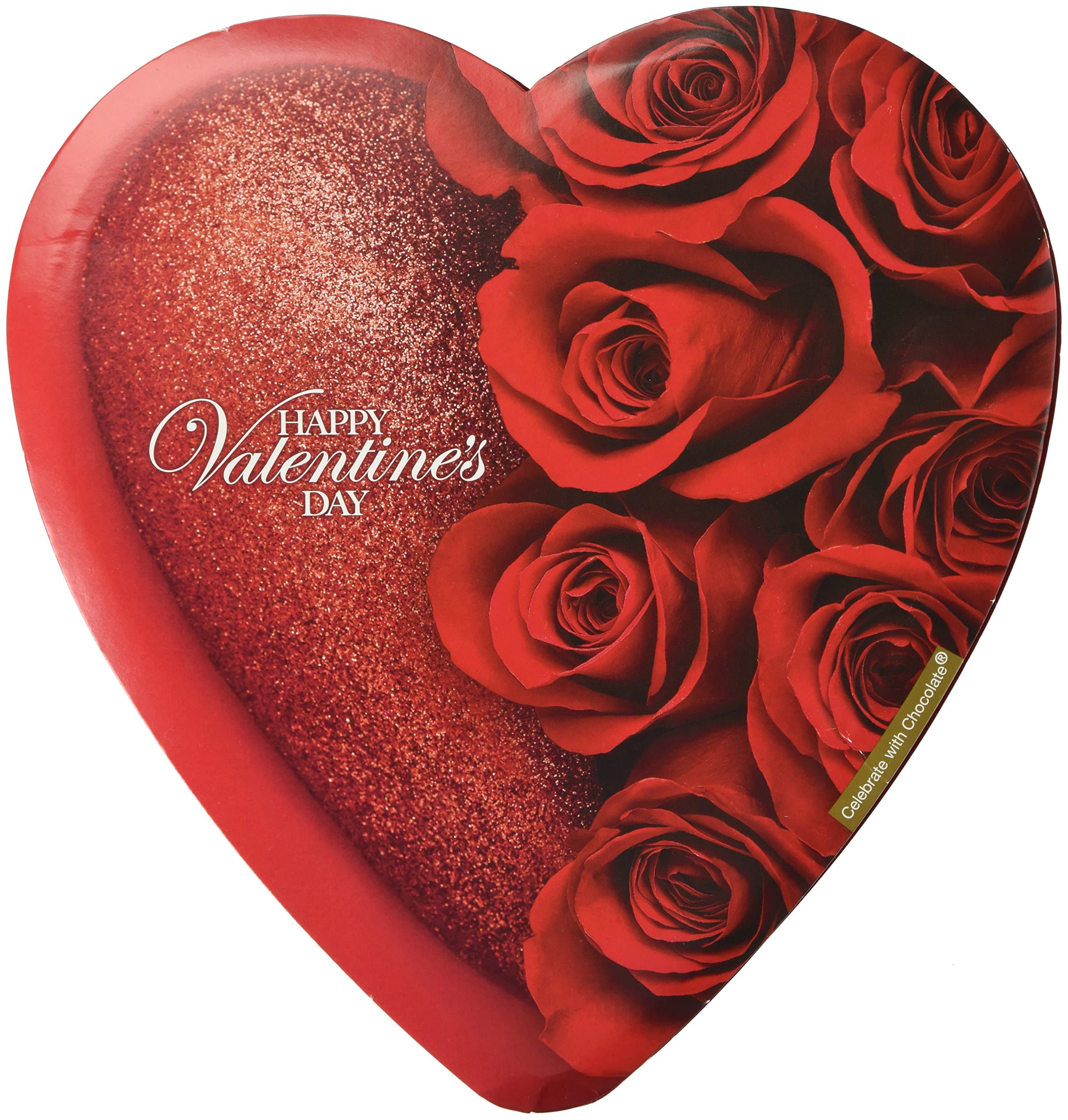 Elmer Celebrate with Chocolate Assorted Chocolates, 6.8 Ounce Valentine Heart Box (Rose Design Varies)