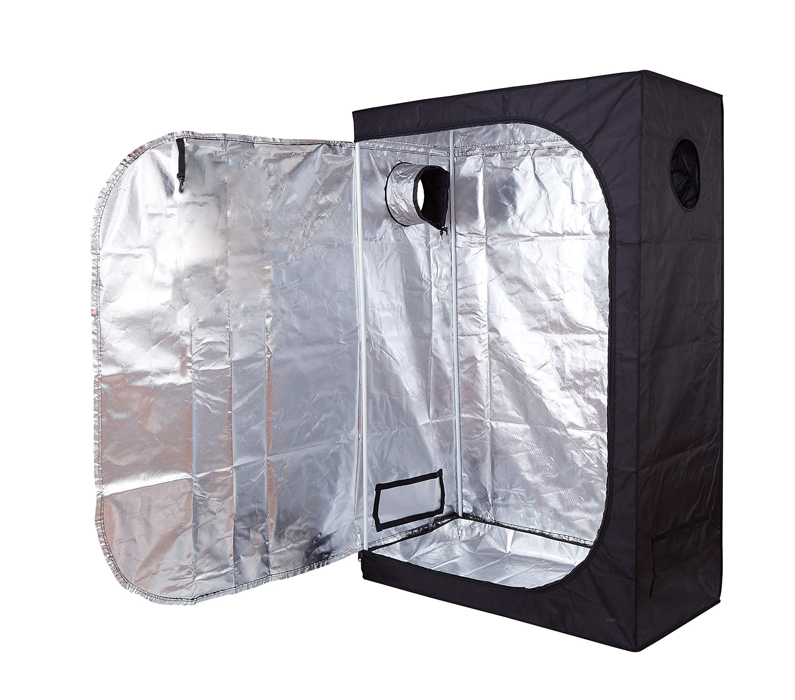 GreenHouser 36''x20''x63'' High Reflective Grow Tent Indoor Grow Room for Planting Fruit Flower Veg with Removable Water-Proof Floor Tray