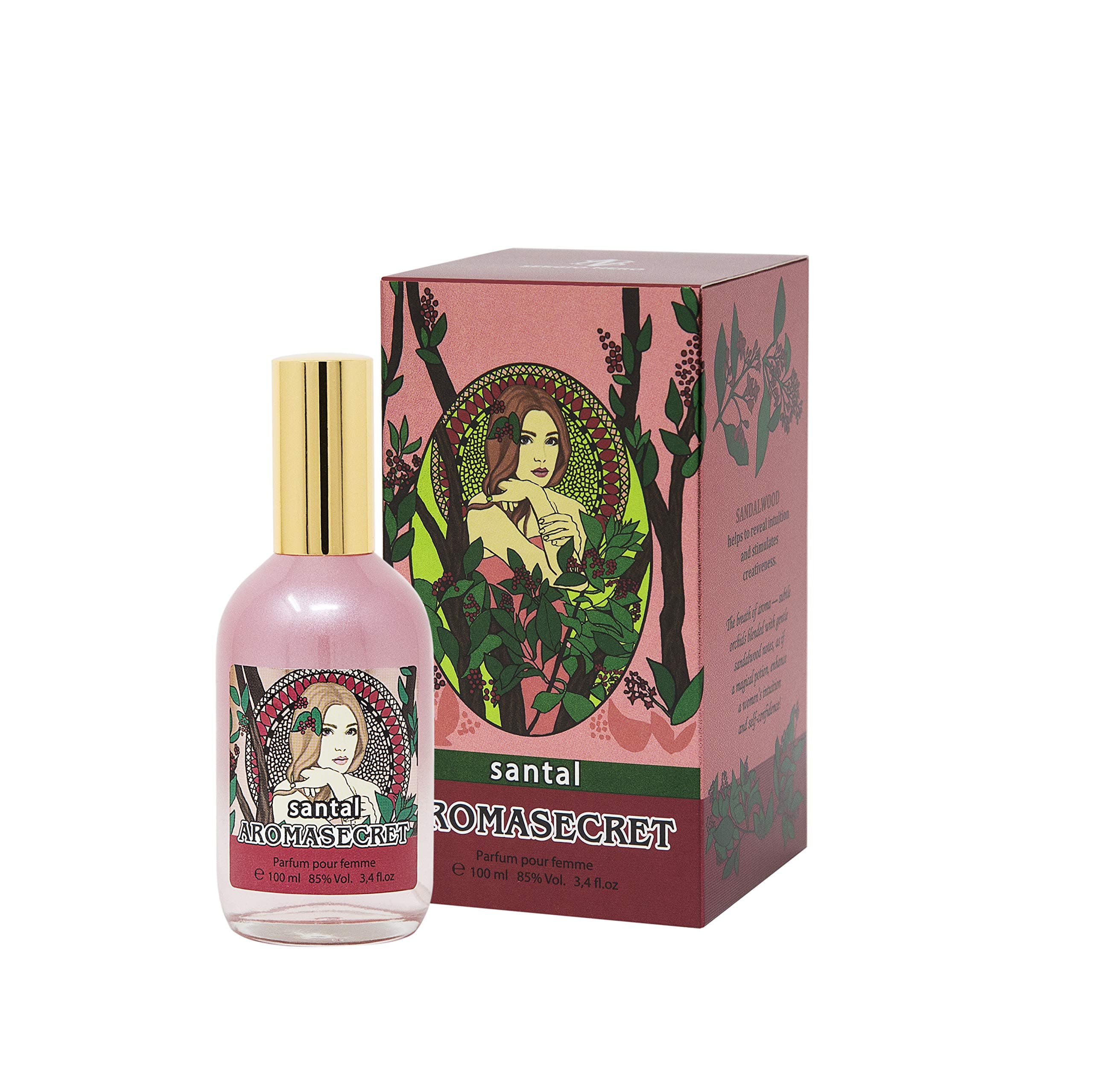 AROMASECRET ● Perfume for Women/Femme, bottle 100 ML (3.4 Fl.oz.) ● NEW Perfume Conception (SANTAL)