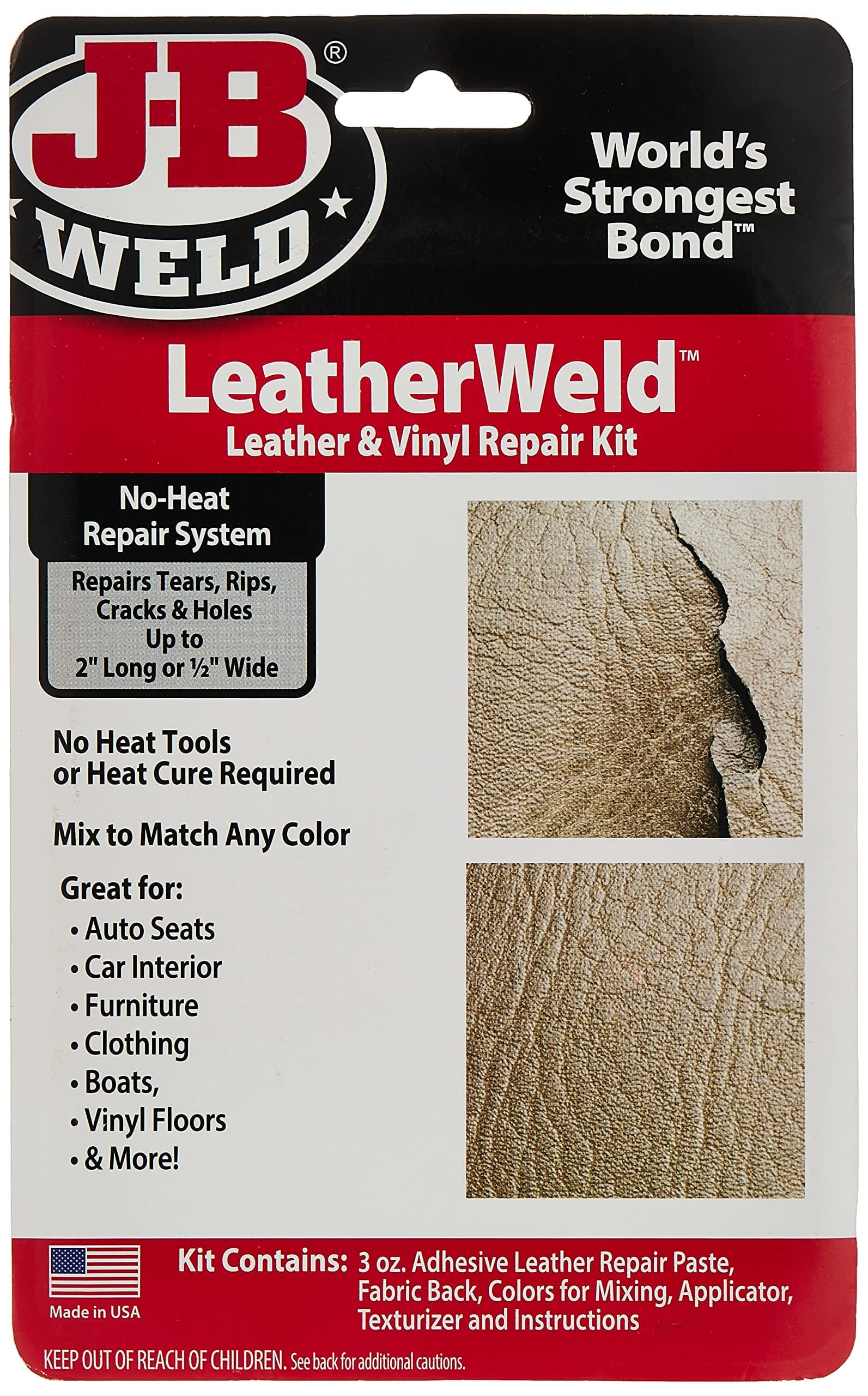 J-B Weld 2130 Vinyl And Leather Repair Kit