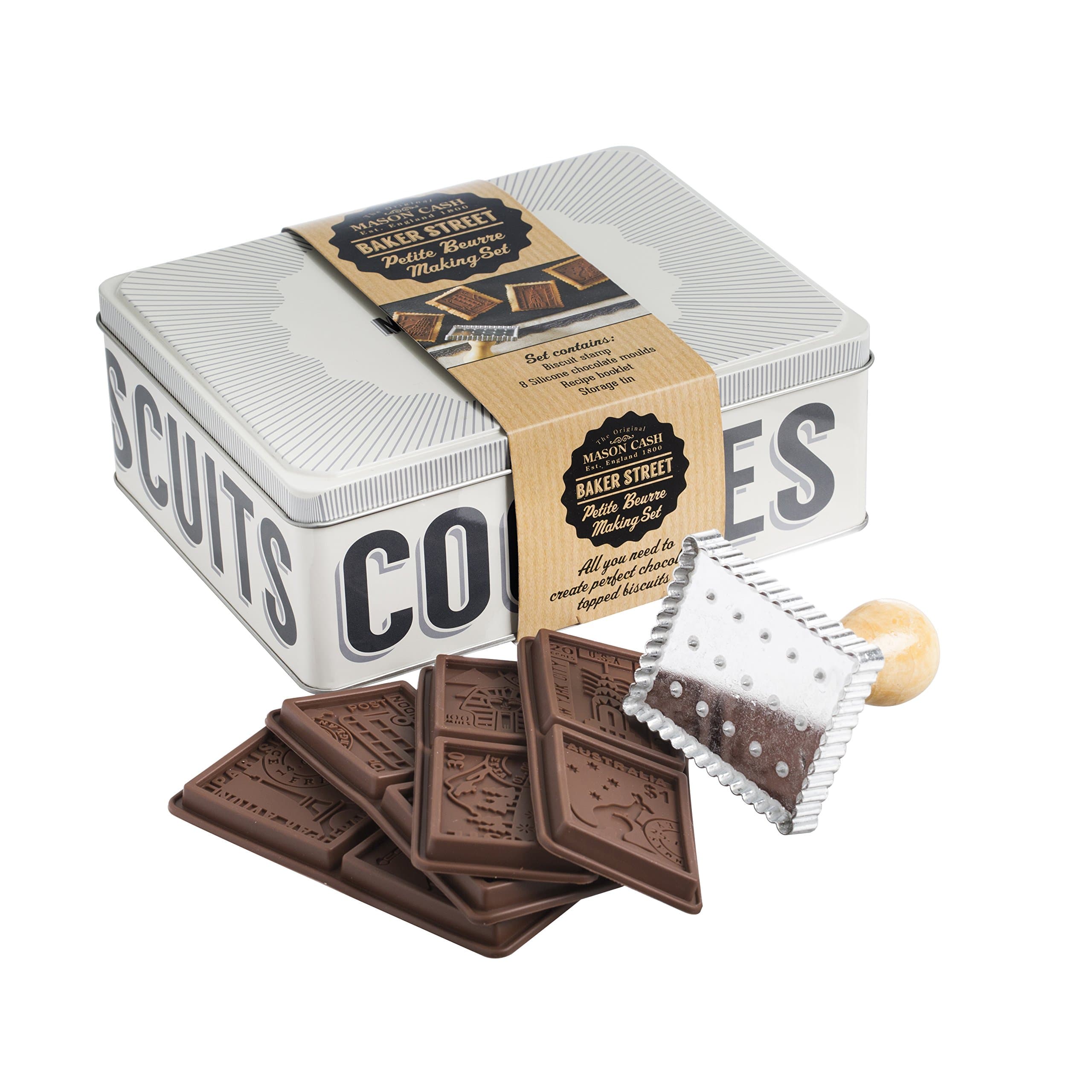 Mason Cash Baker Lane Petit Beurre Set in a Tin, Multi-Colour, 20 x 16 x 7 cm