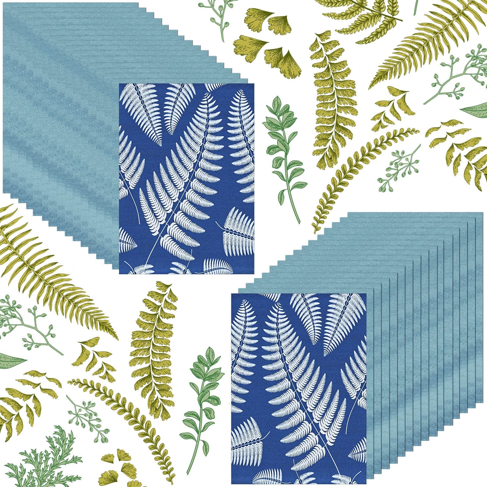 Spakon32 Sheets Sun Print Paper Cyanotype Paper A4 A5 Solar Drawing Paper Sensitivity Nature Printing Paper for Kids Adults Arts Crafts DIY Project (White,5.8 x 8.3 Inch)