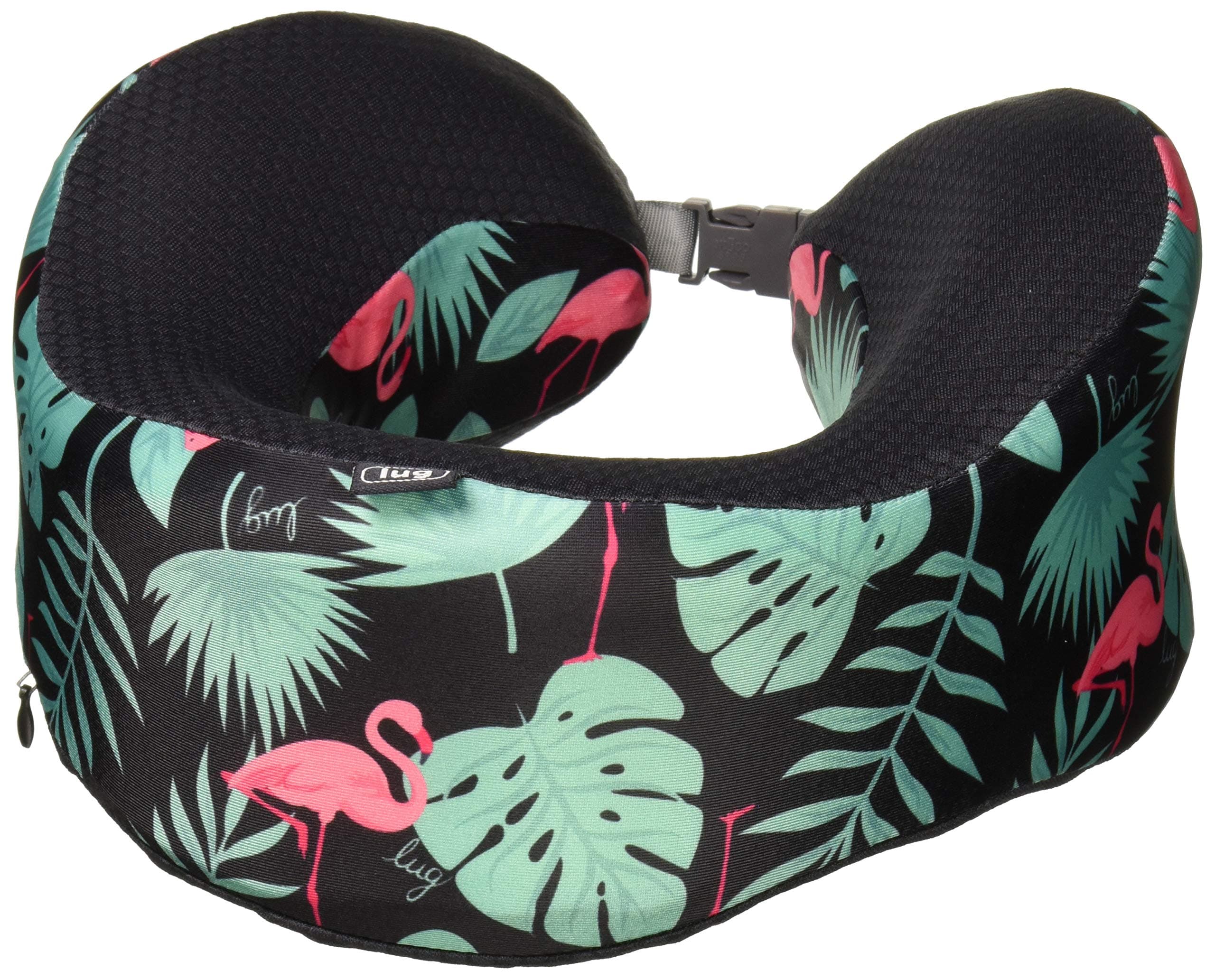 Lug Women's Snuz Wrap, Flamingo Black, One Size, Snuz Wrap Travel Pillow