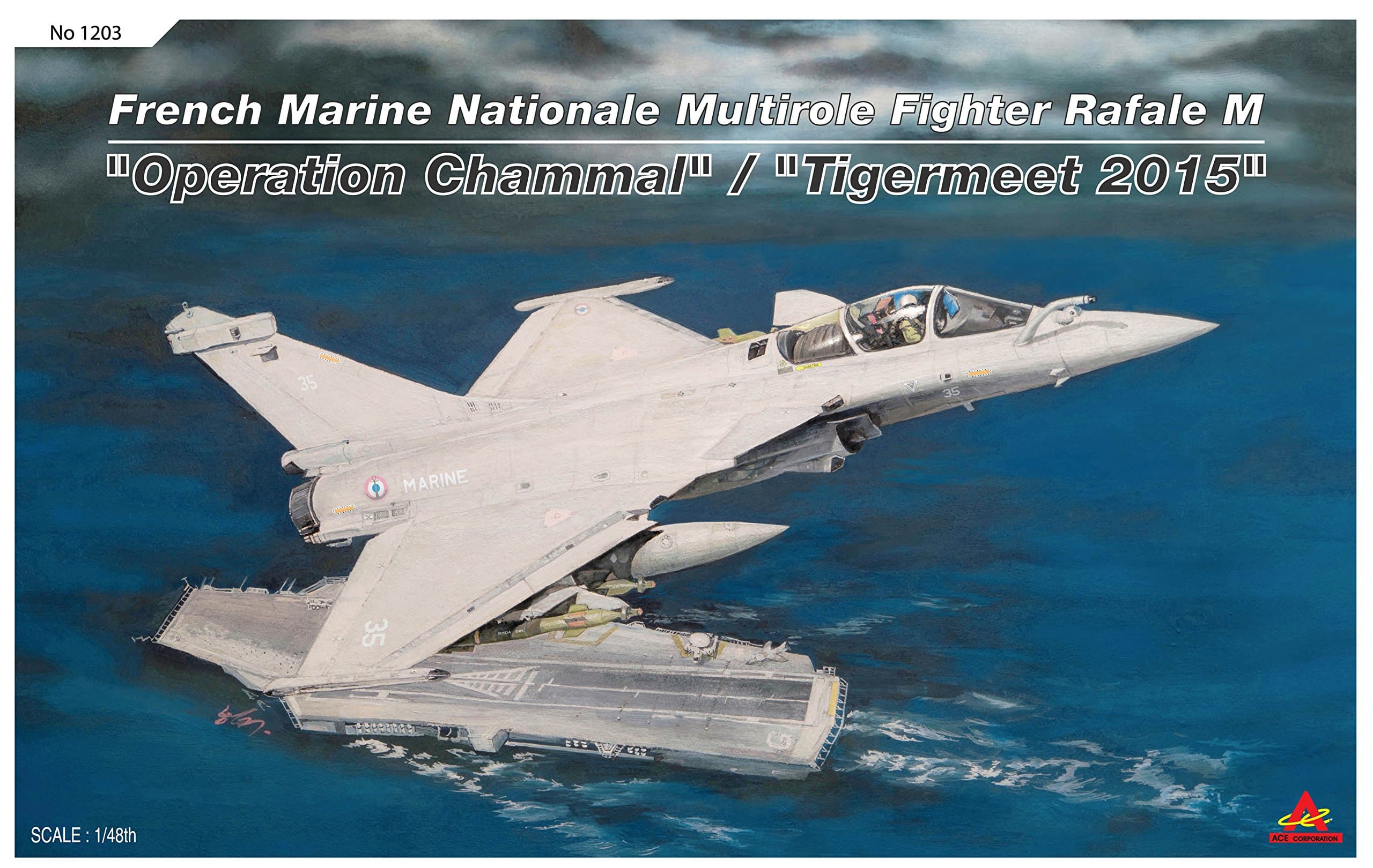 1/48 French Marine Nationale Multirole Fighter Rafale M "Operation Chammal"/"Tigermeet 2015" #1203