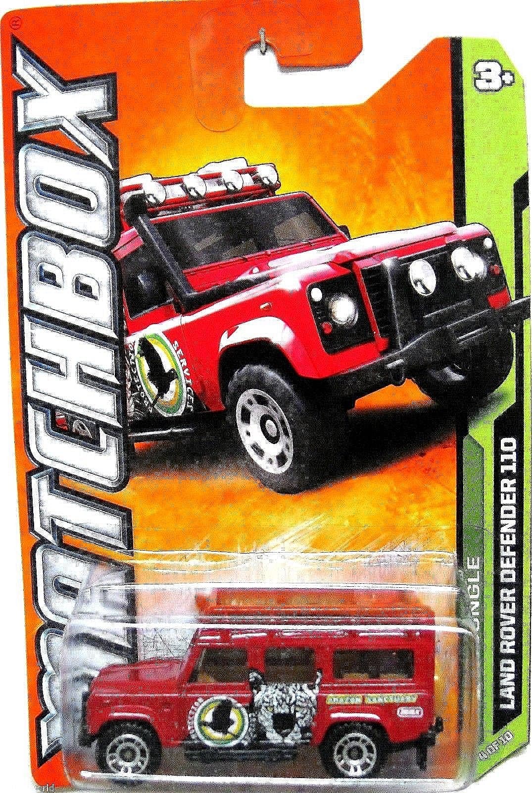 2012-104 MBX Jungle Land Rover Defender 110 RED 1:64 Scale