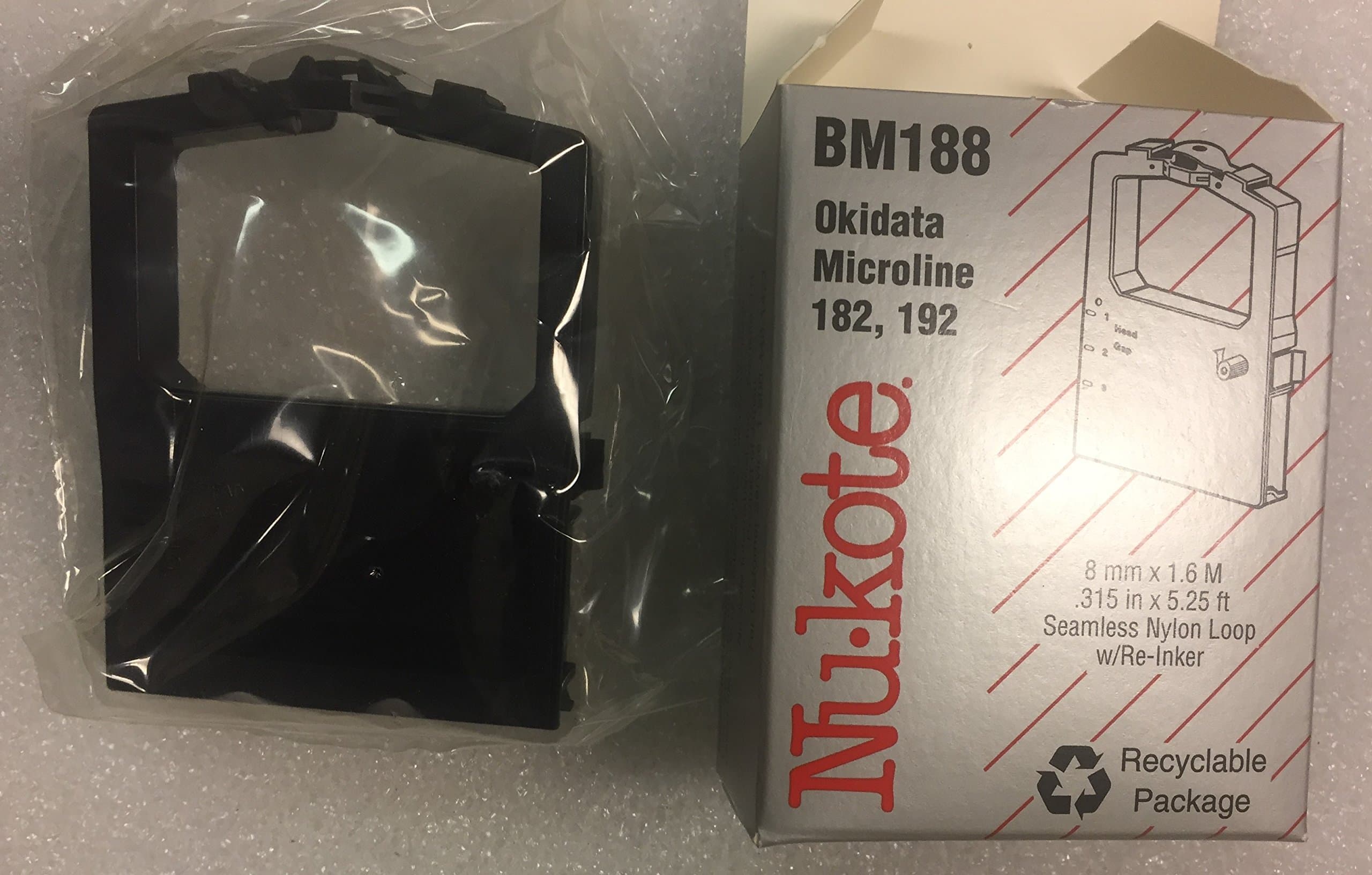 Nu-kote Model BM188 Black Nylon Printer Ribbon