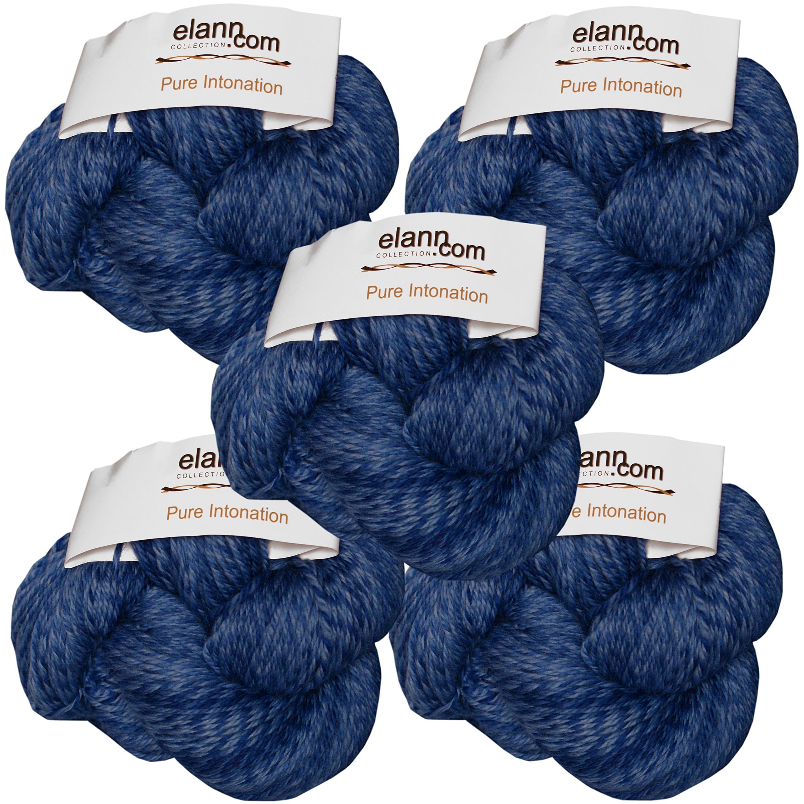 elann Pure Intonation Yarn | 5 Ball Bag | 707 Blissful Blues