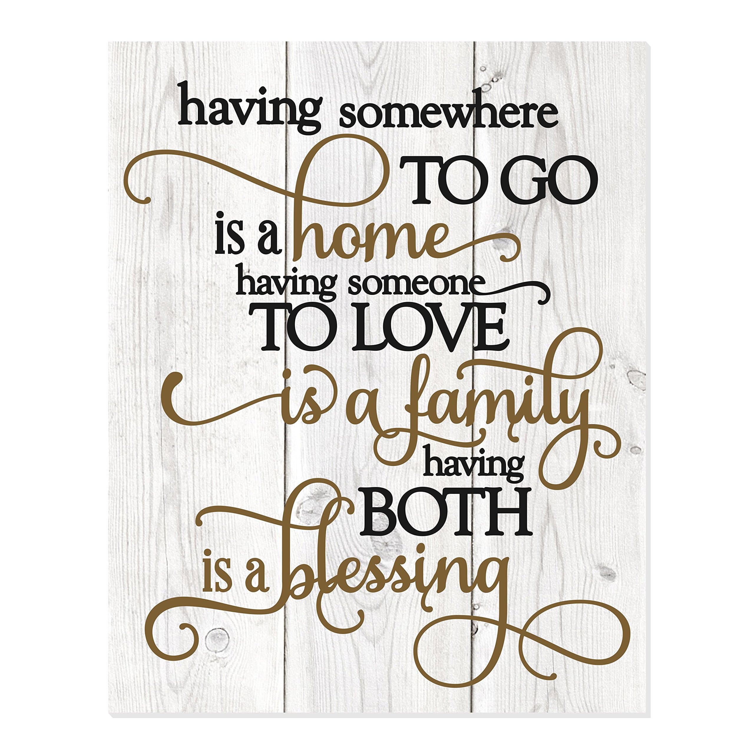 Having Somewhere To Go Is A Home Printed Wood Wall Sign (12x15)