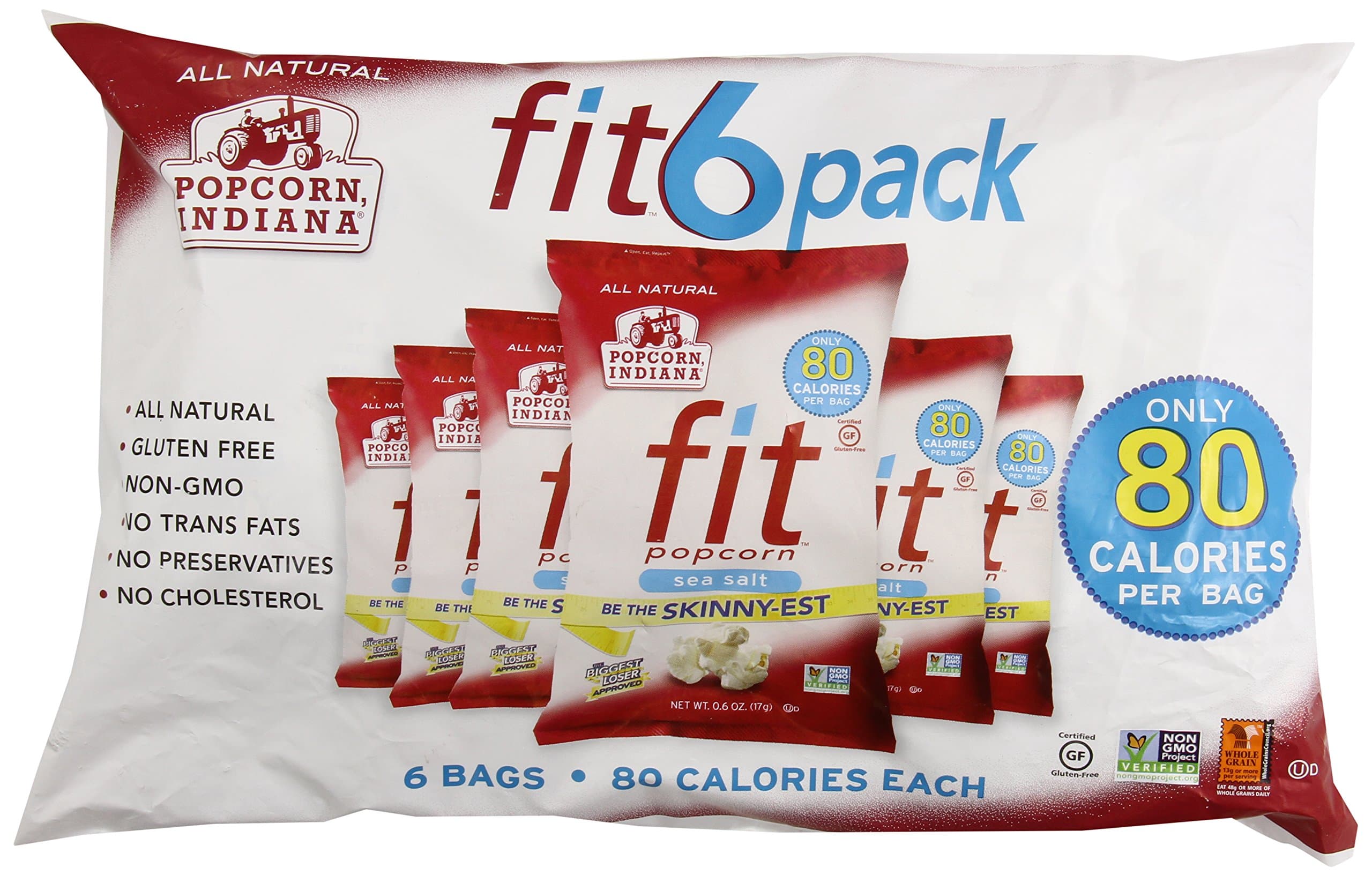 Popcorn Indiana Fit SSlt Ppcrn 3.6 oz (6 Pk)