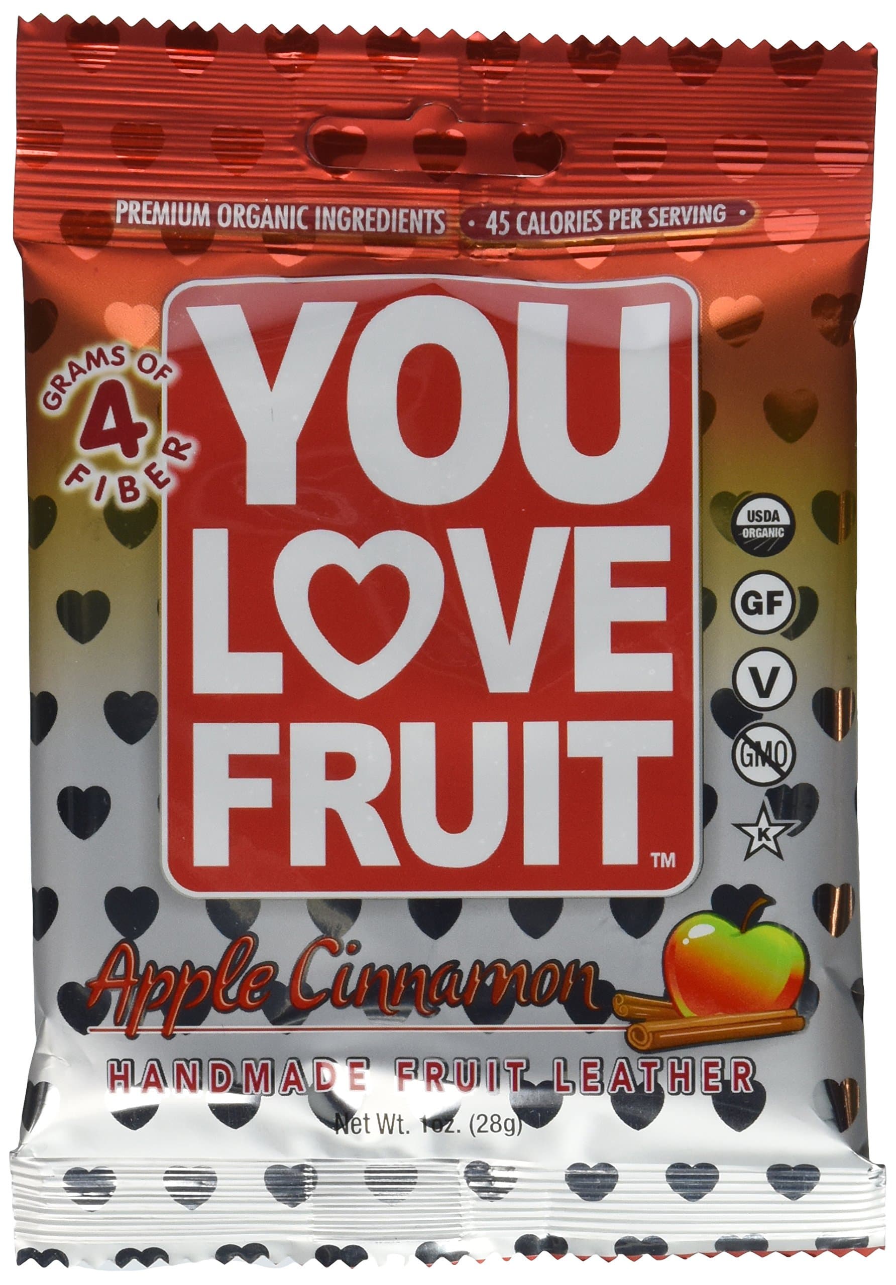 You Love Fruit Fruit Leather - Apple Cinnamon - 12 pouches