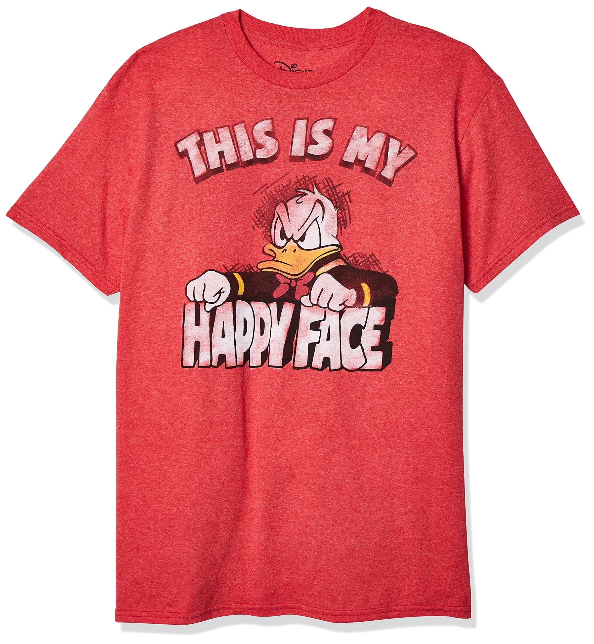 Men's Donald Duck Happy Face T-Shirt T-Shirt (Pack of 1)