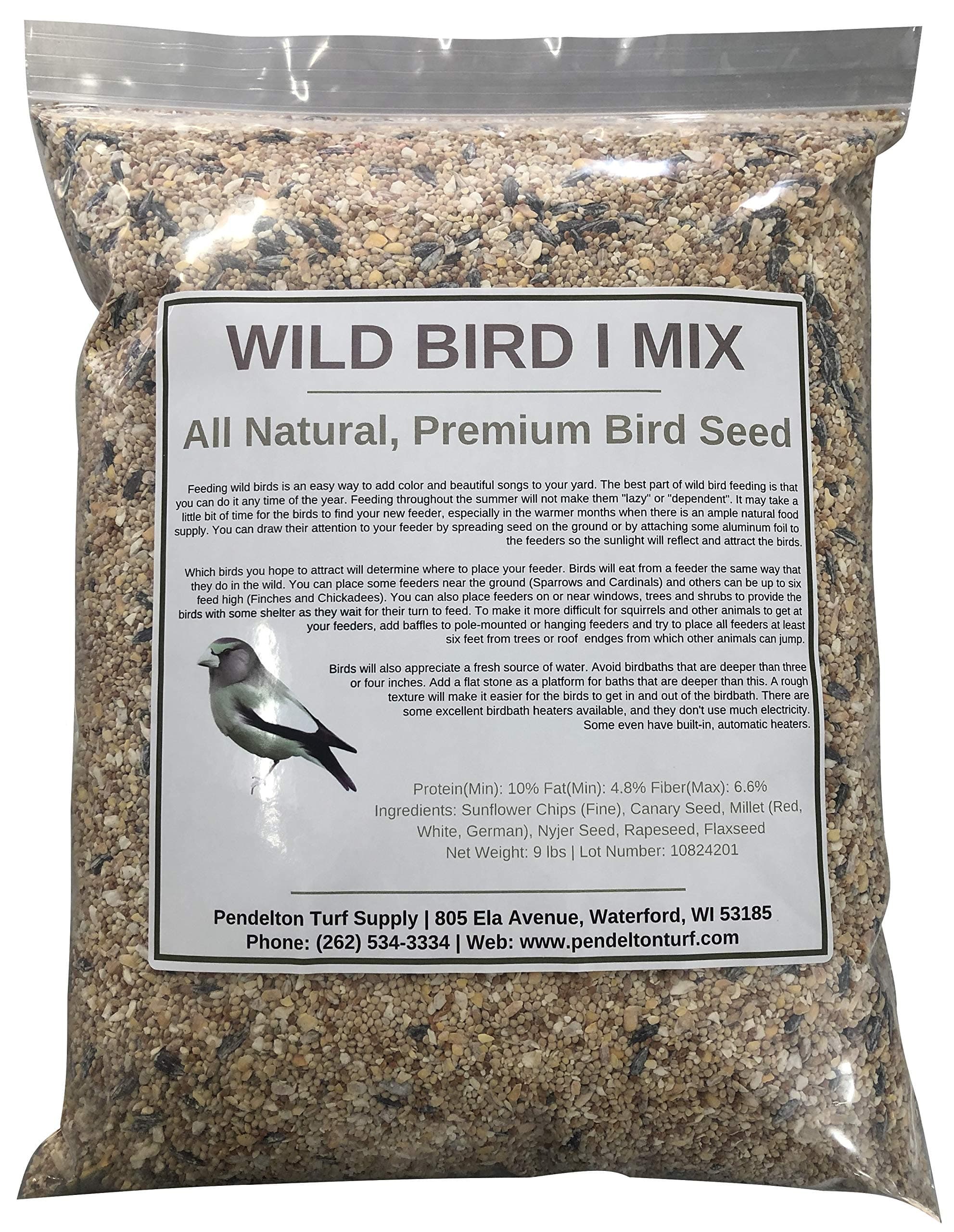 Wild Bird I Mix | All-Natural, Premium Bird Seed (9 lbs Resealable Bag)