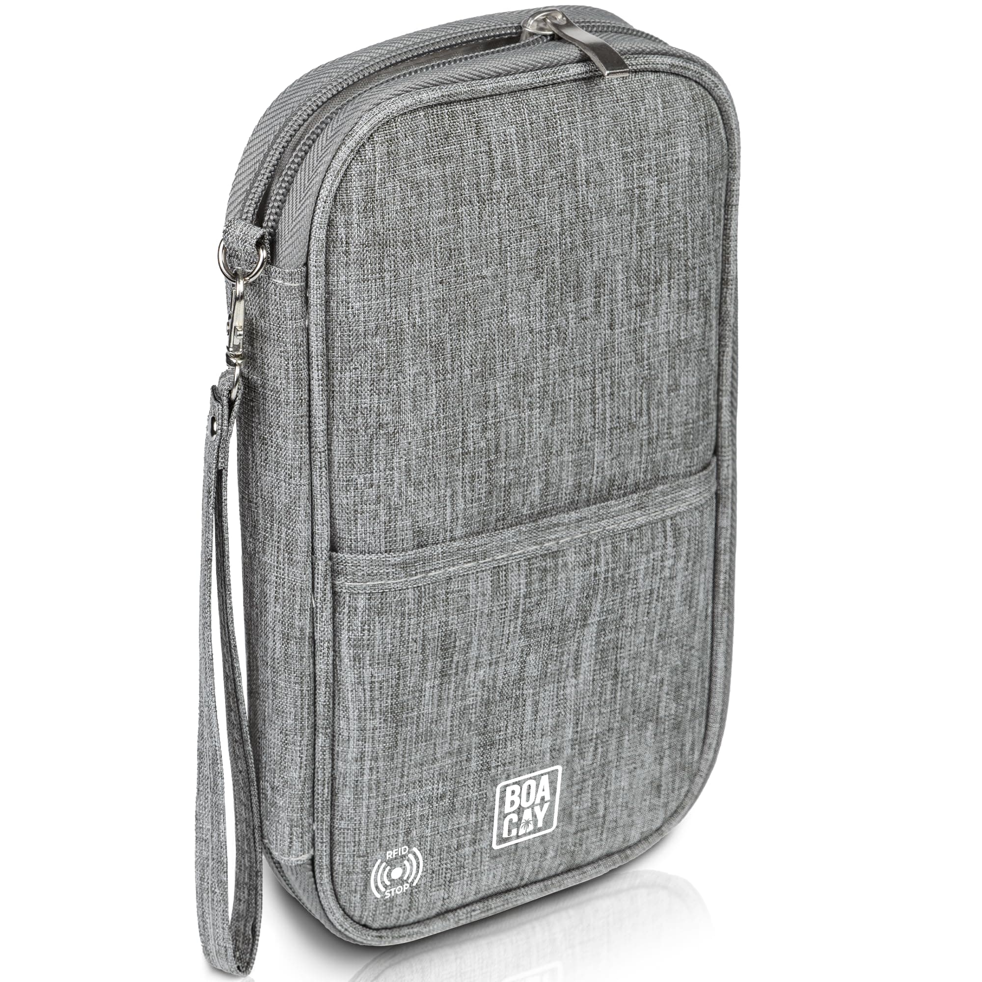 Family Passport Holder, RFID Travel Wallet for Women & Men, Document Organiser, Holiday Essentials & Waterproof Cover for Tickets, Money, Cards