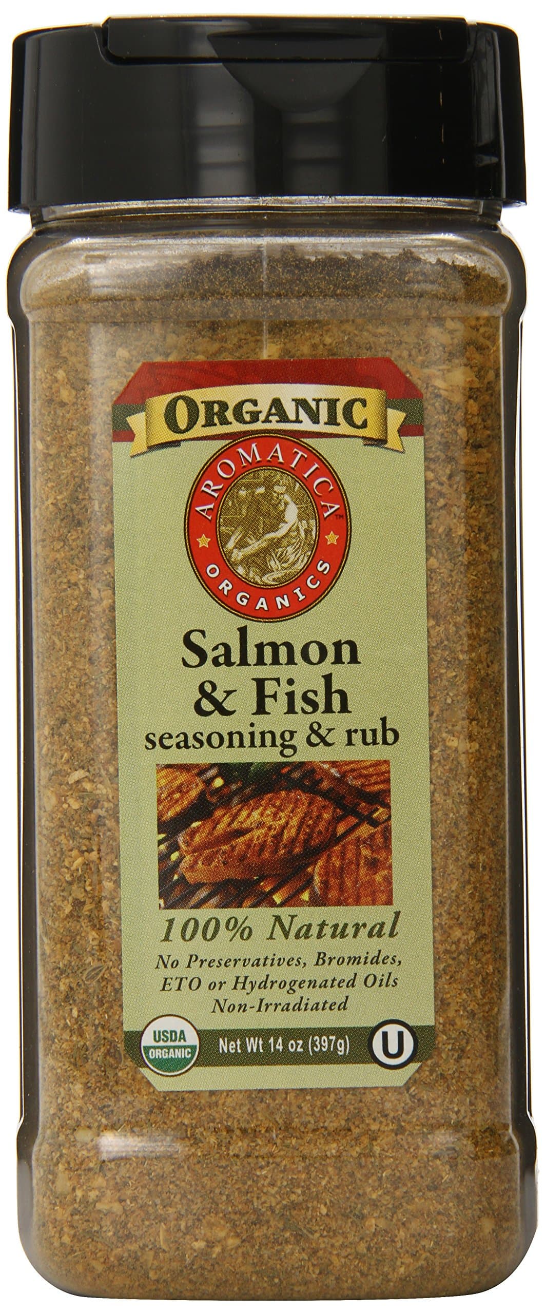 Aromatica Organics Salmon and Fish Seasoning, 14-Ounce
